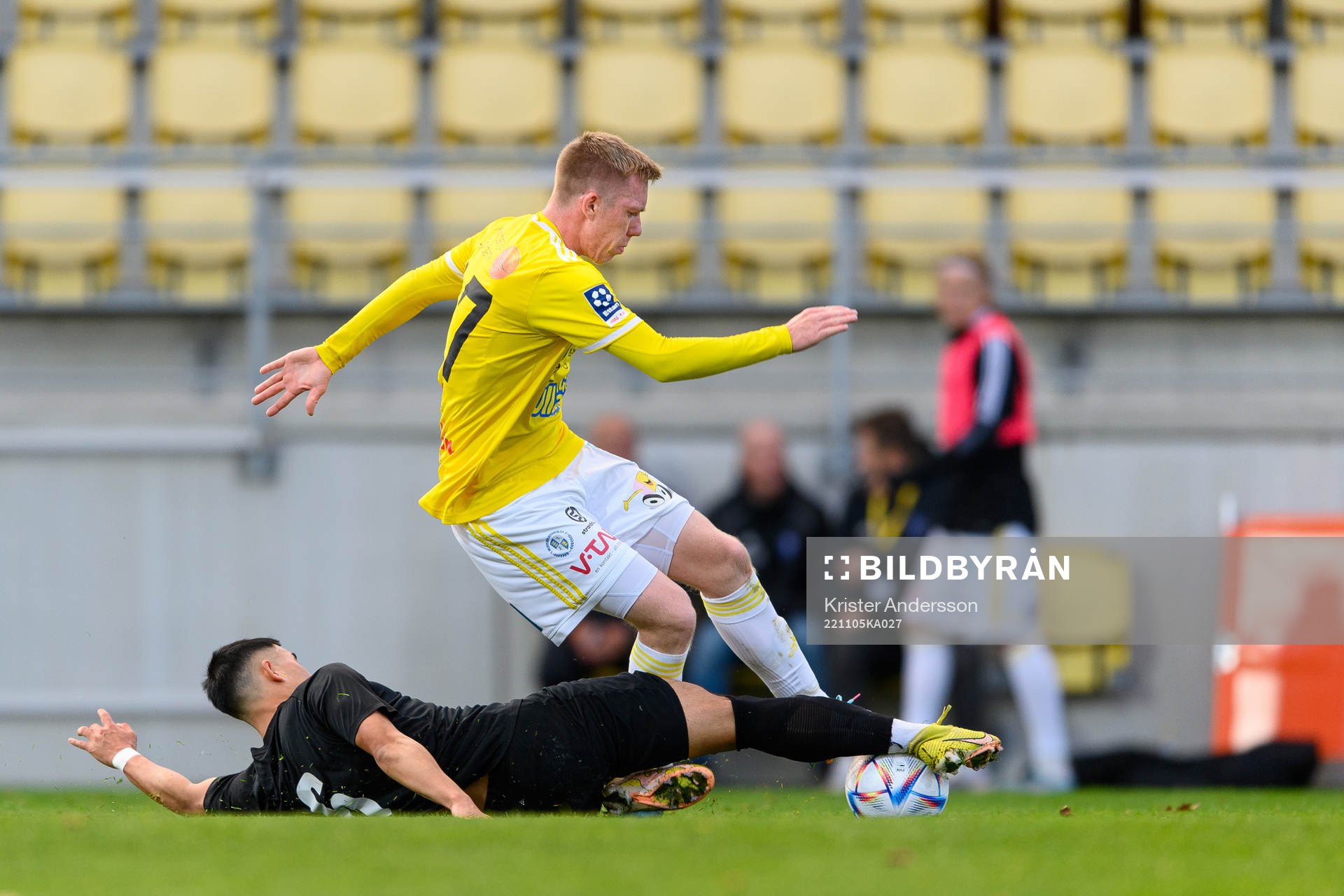 Lunds BKs Eddie Tran och Falkenbergs Lucas Sibelius