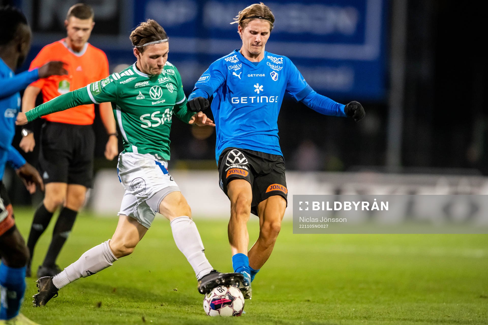 Brages Filip Sjöberg och Halmstads Erik Ahlstrand
