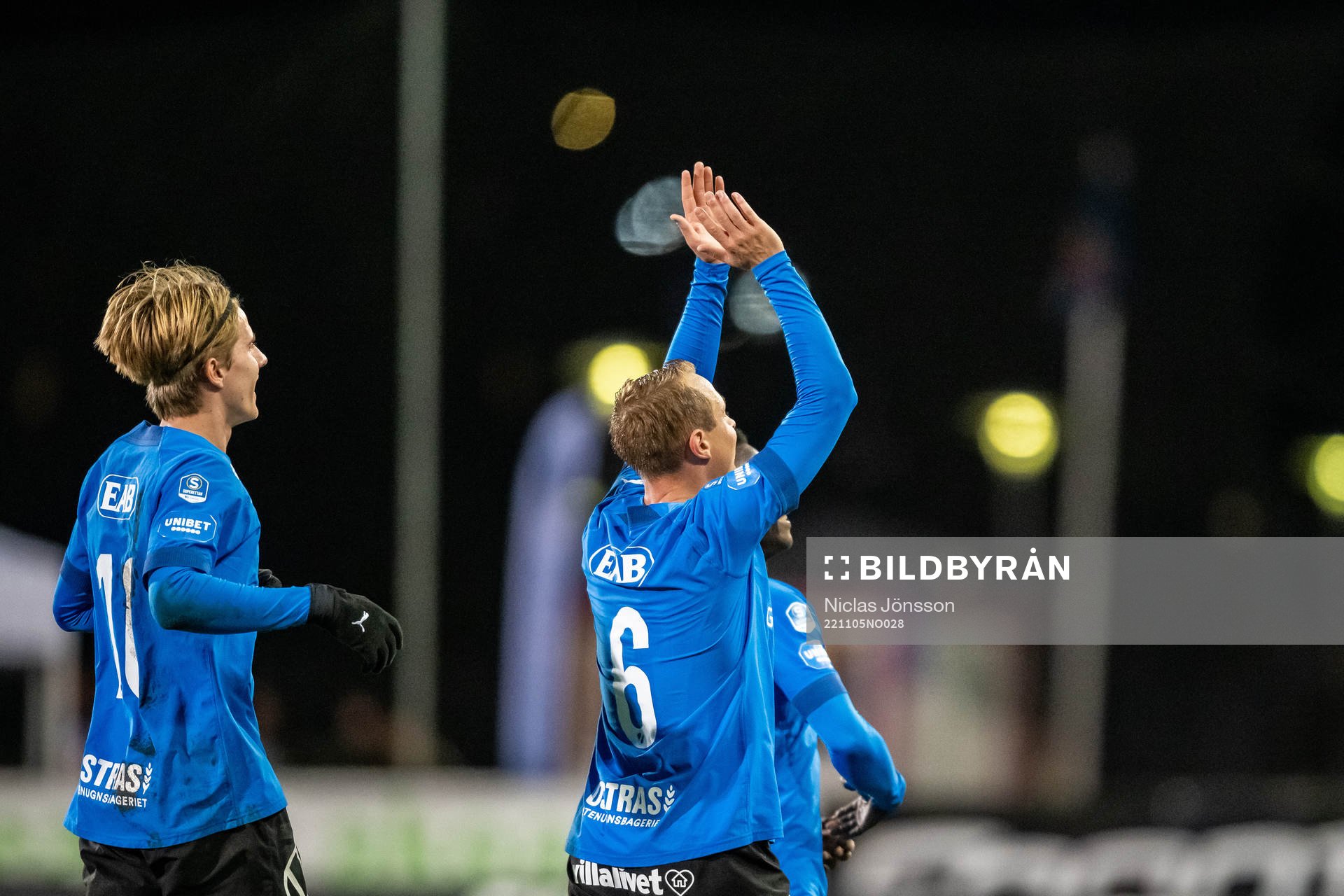 Halmstads Joel Allansson  jublar