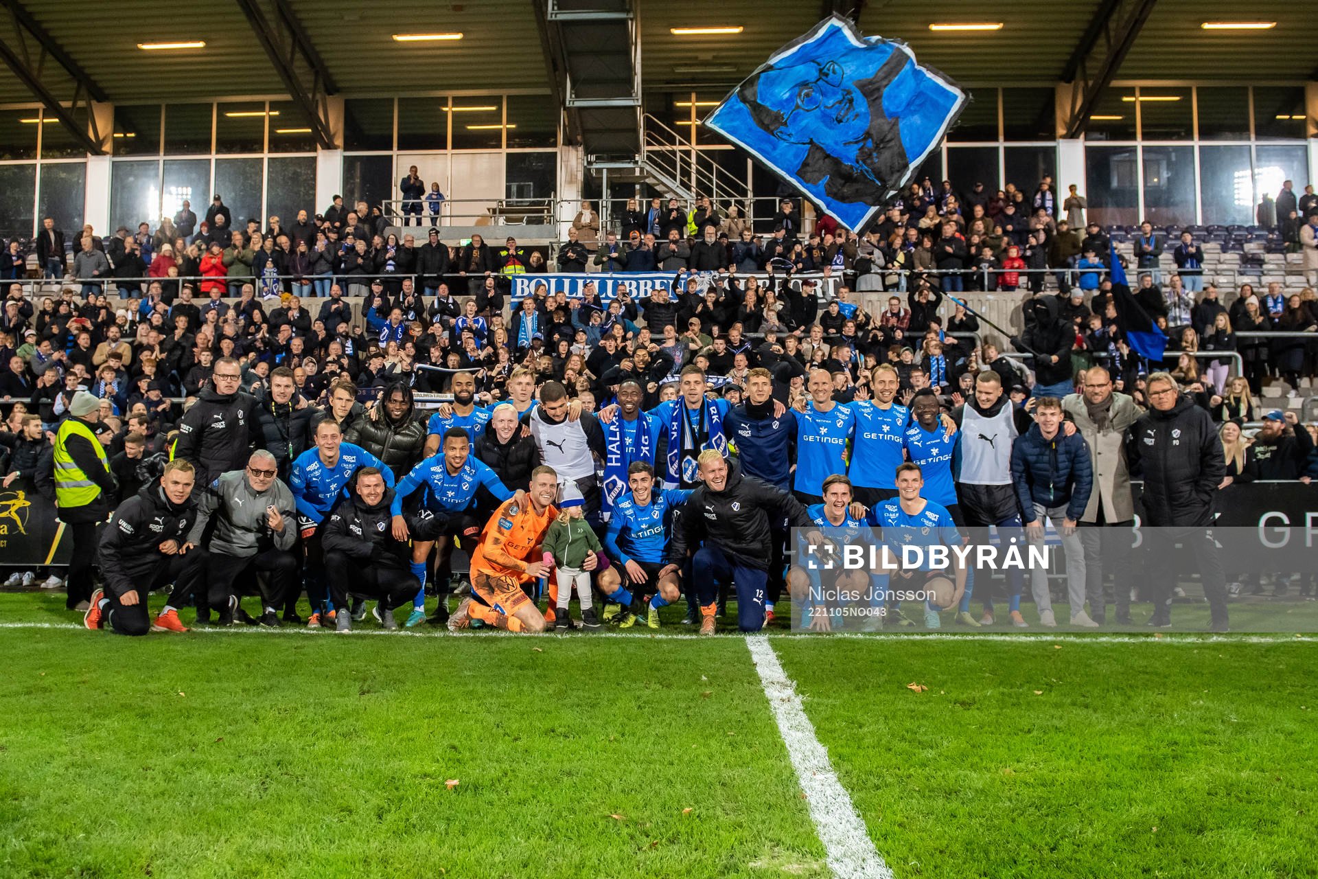 Halmstads spelarna jublar
