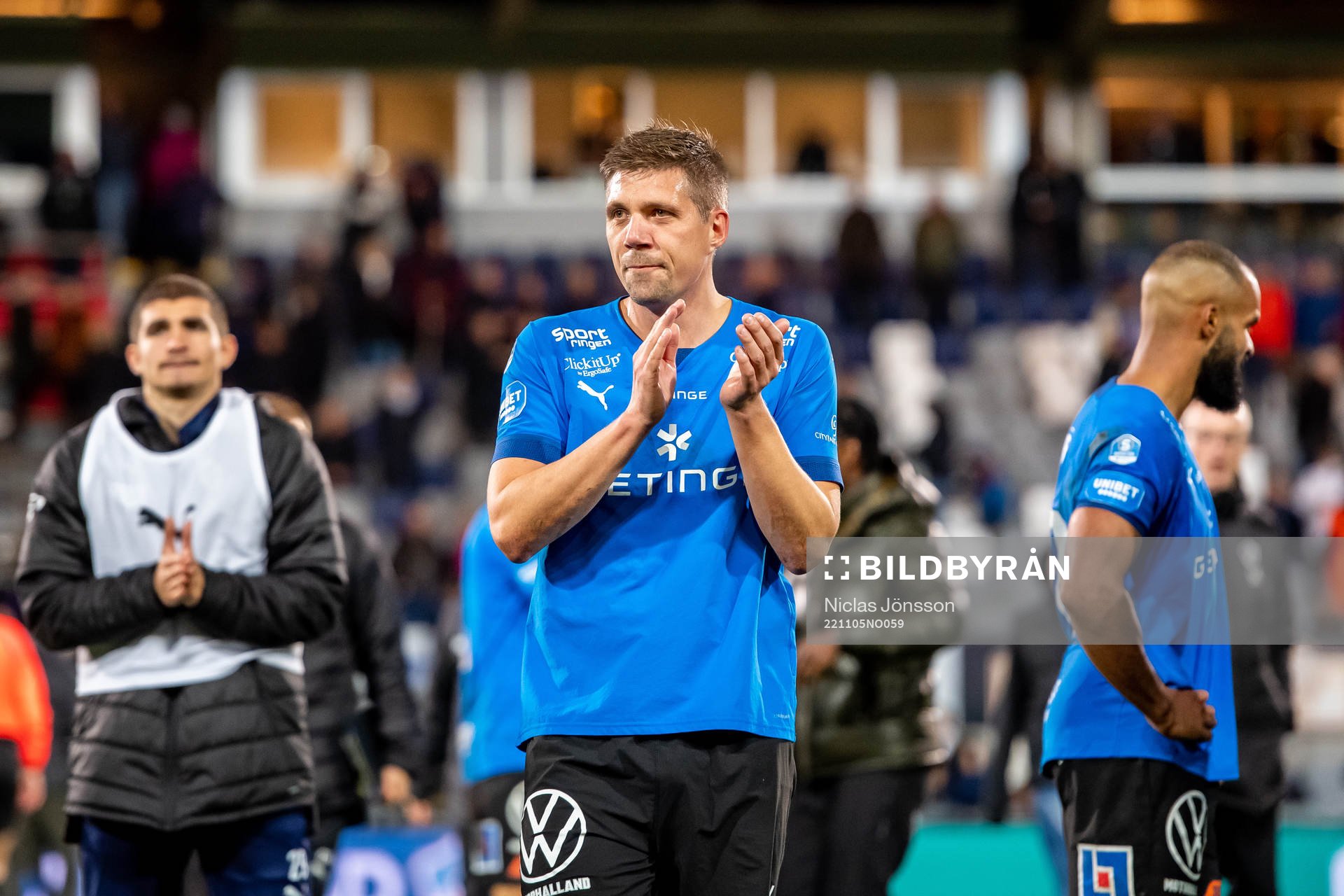 Halmstads Mikael Boman jublar