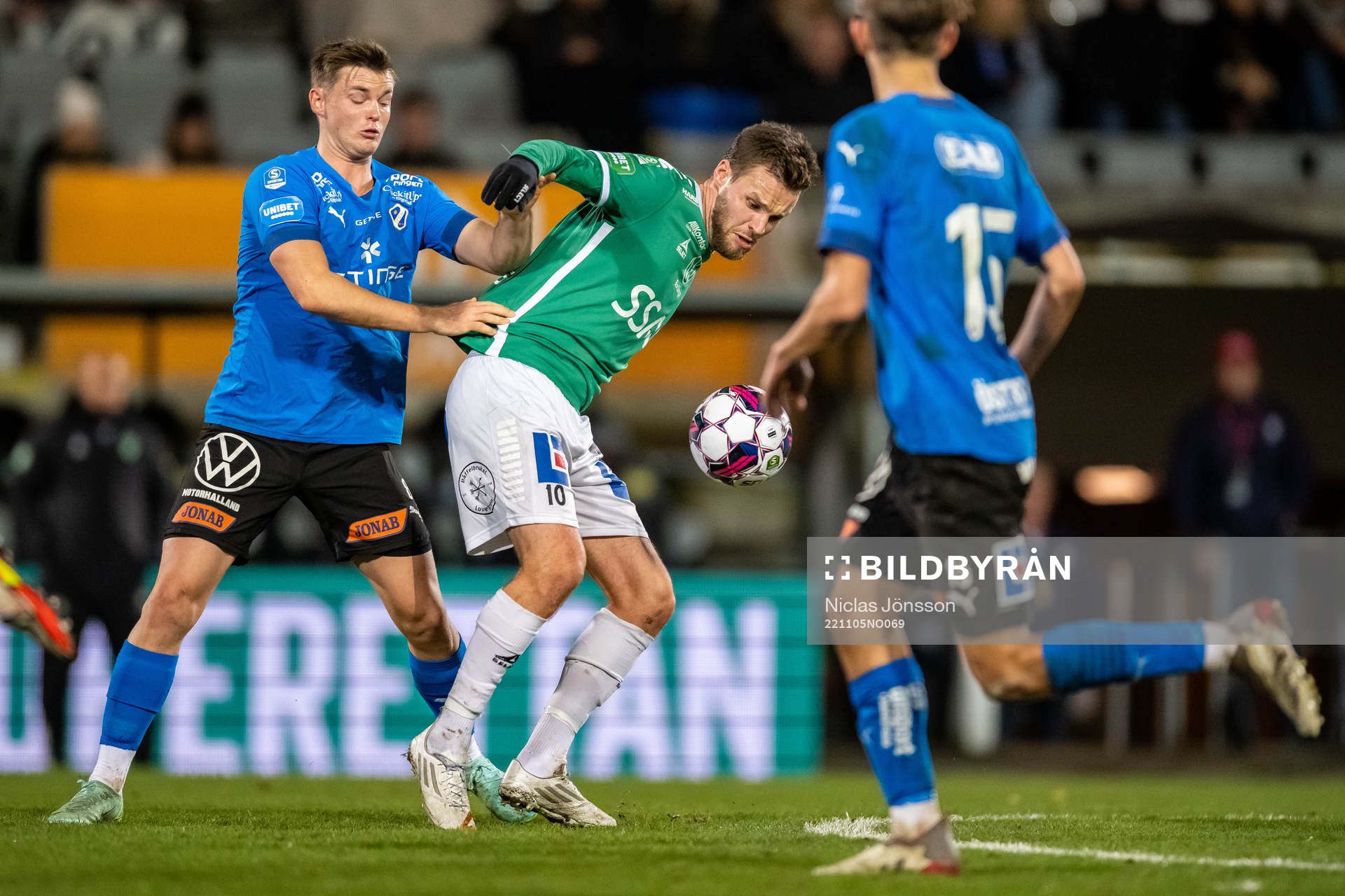Halmstads Jonathan Svedberg  och Brages Niklas Söderberg