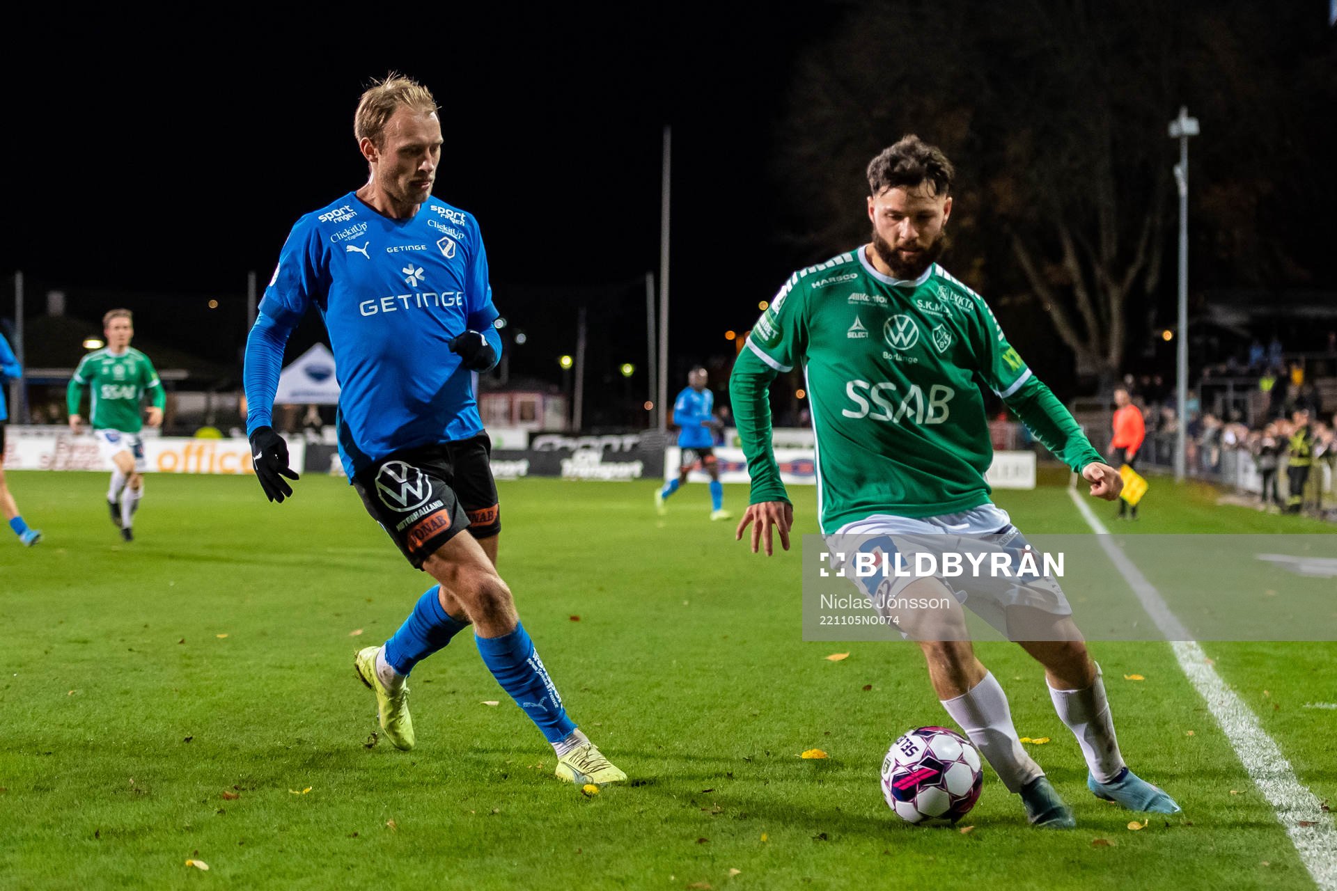 Halmstads Villiam Dahlström  och Brages Jonathan Syberg