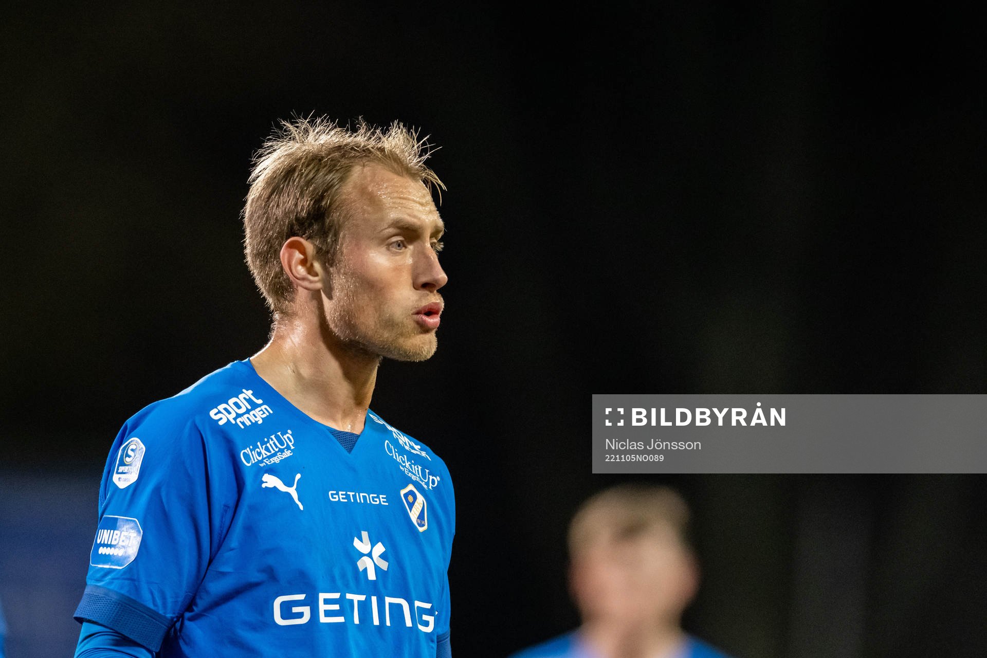 Halmstads Villiam Dahlström reagerar