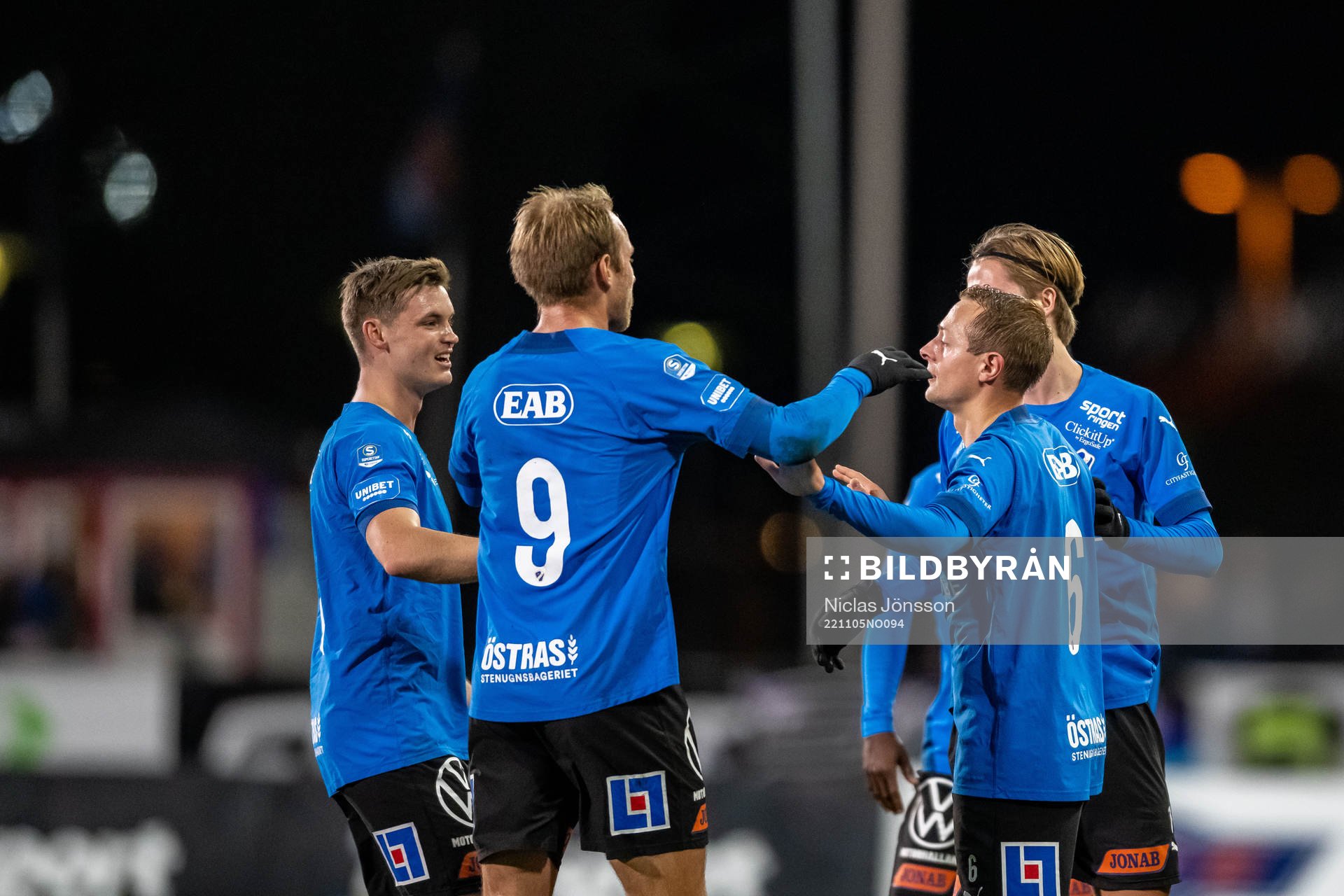 Halmstads spelarna jublar