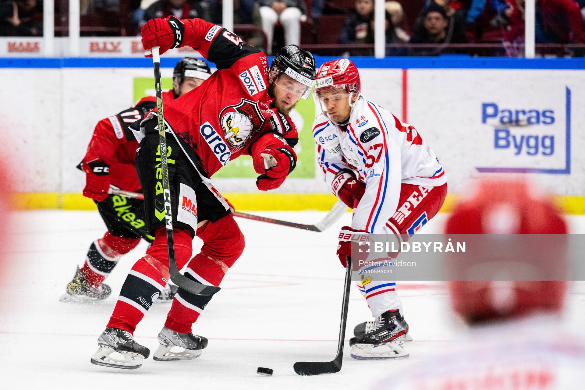 Malmö Redhawks Kristian Vesalainen och Timrås Anton Wedin