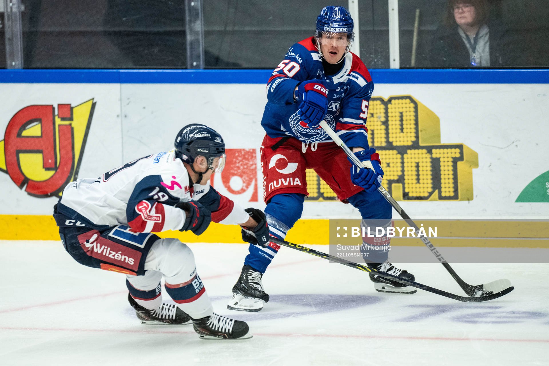 Linköpings Benjamin Maxwell och Oskarshamns Juuso Riikola