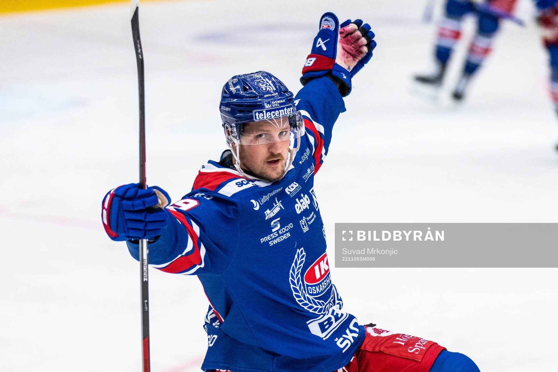 Oskarshamns Patrik Karlkvist jublar