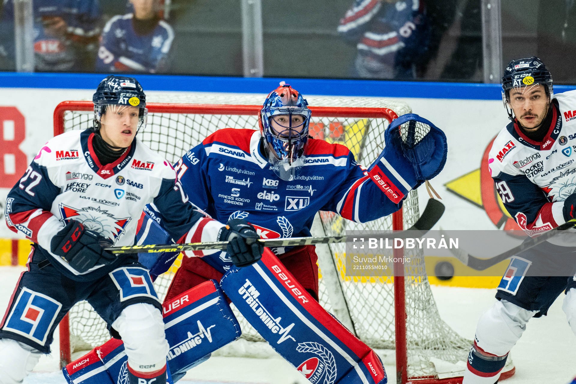 Linköpings Vilmos Gallo och Ty Rattie mot Oskarshamns