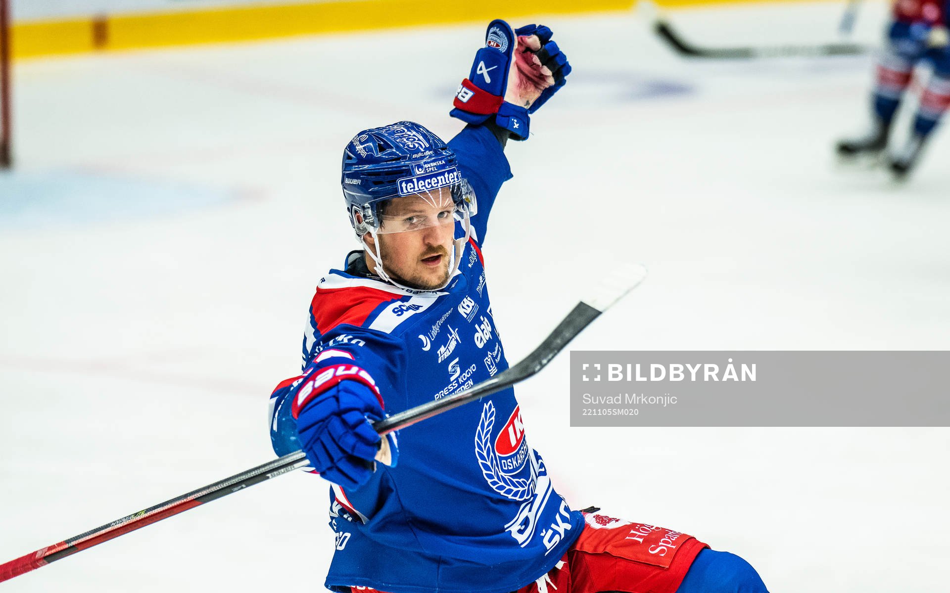 Oskarshamns Patrik Karlkvist jublar