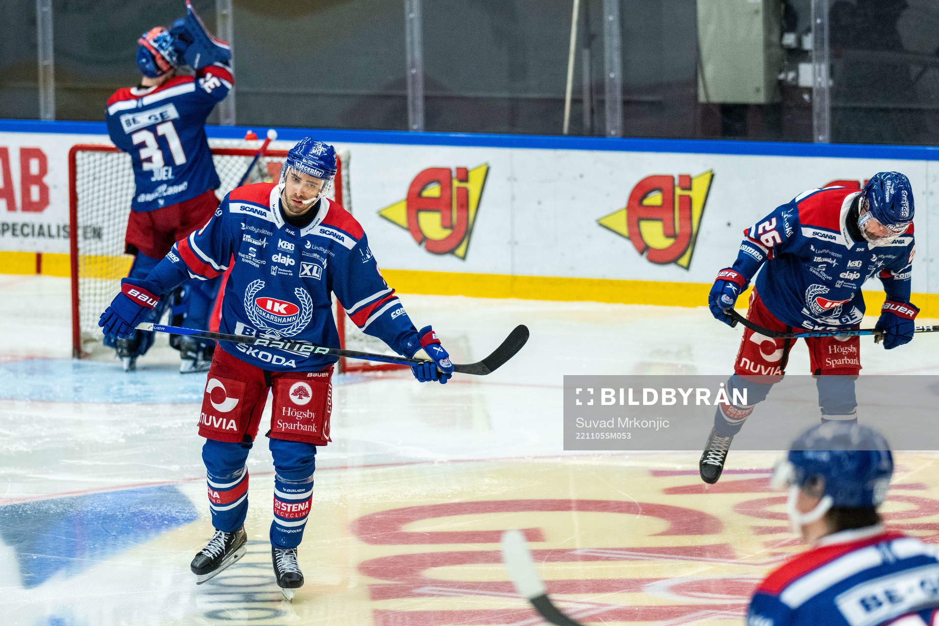 Oskarshamns Ahti Oksanen och Lukas Pilö deppar