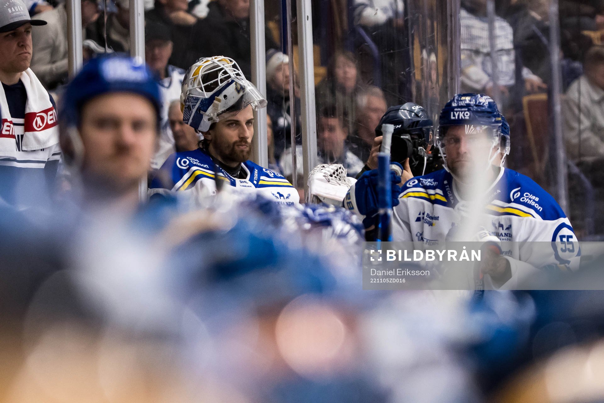 Leksands målvakt Mantas Armalis deppar