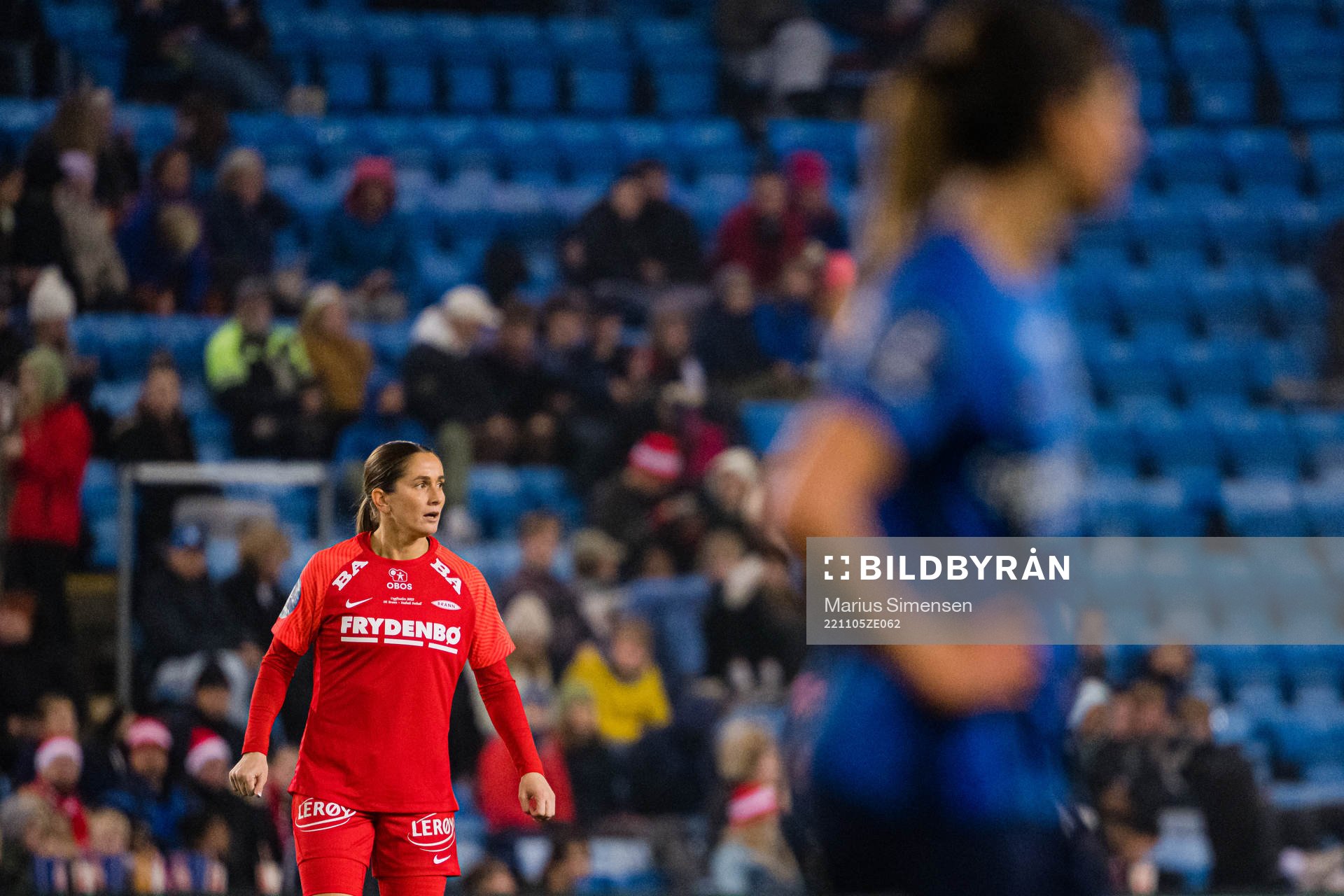 Ingrid Ryland of Brann during the women’s cup final match between Brann and Stabæk on November 5, 2022 in Oslo.