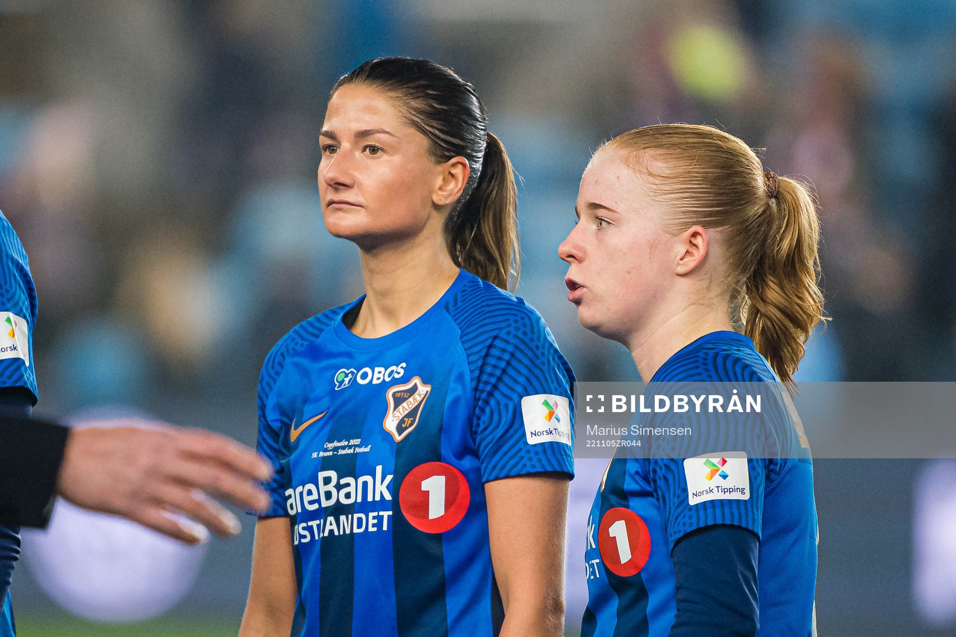 Silje Bjørneboe and Thea Loennecken of Stabæk looks