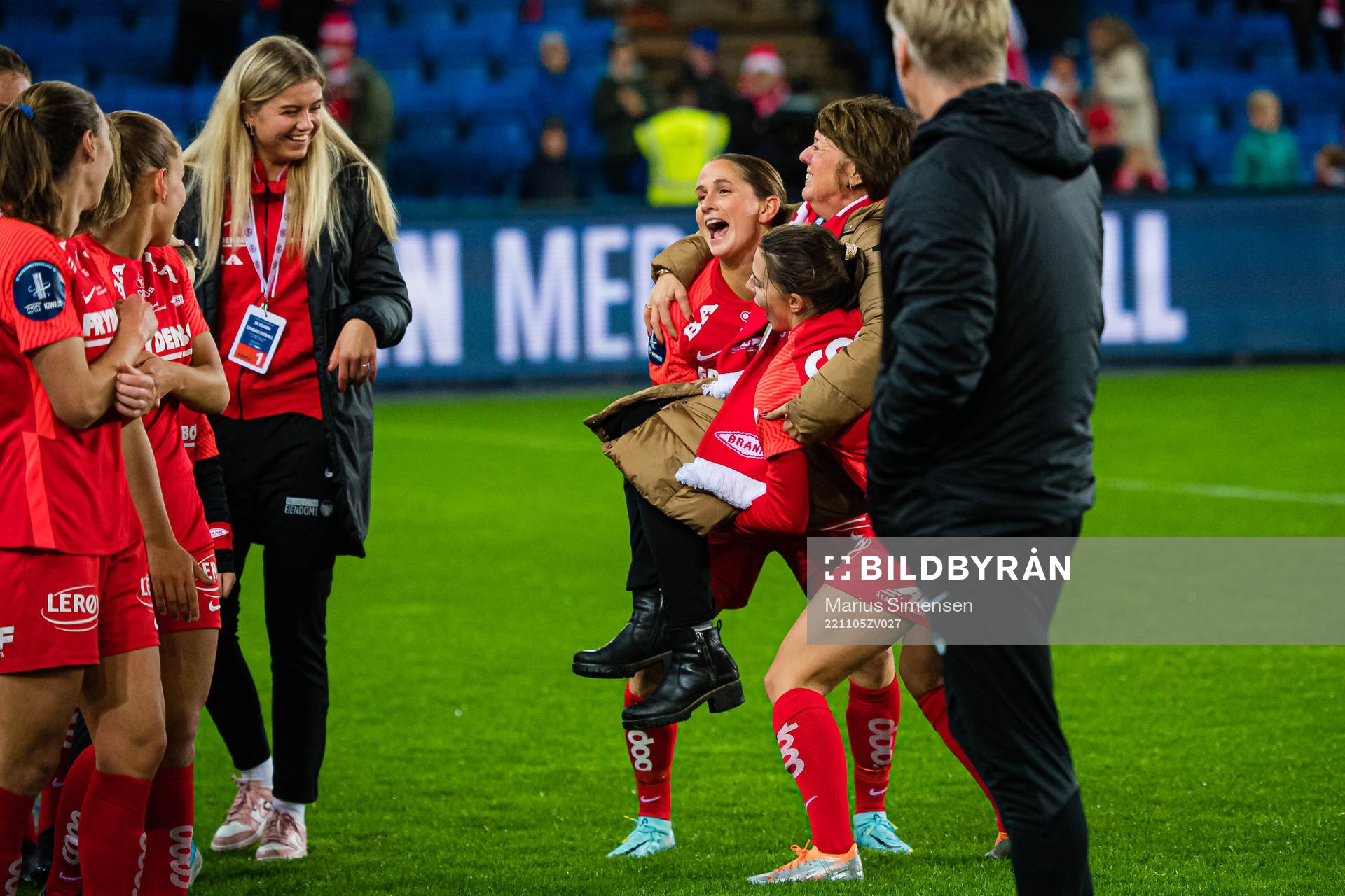 Ingrid Ryland, Mette Hammersland, head of media of Brann,