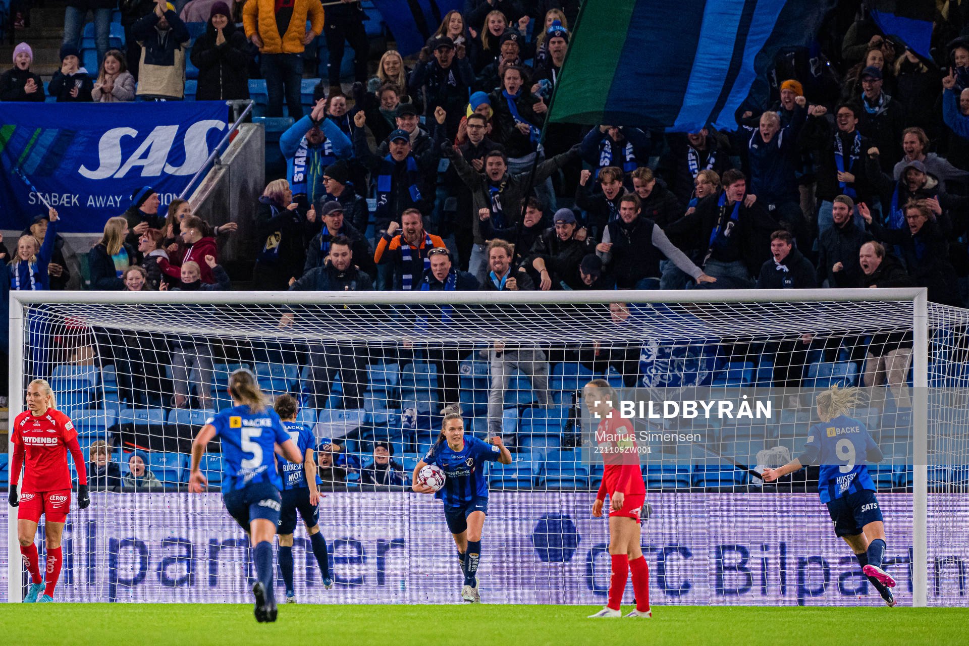 Iris Omarsdottir of Stabæk celebrates
