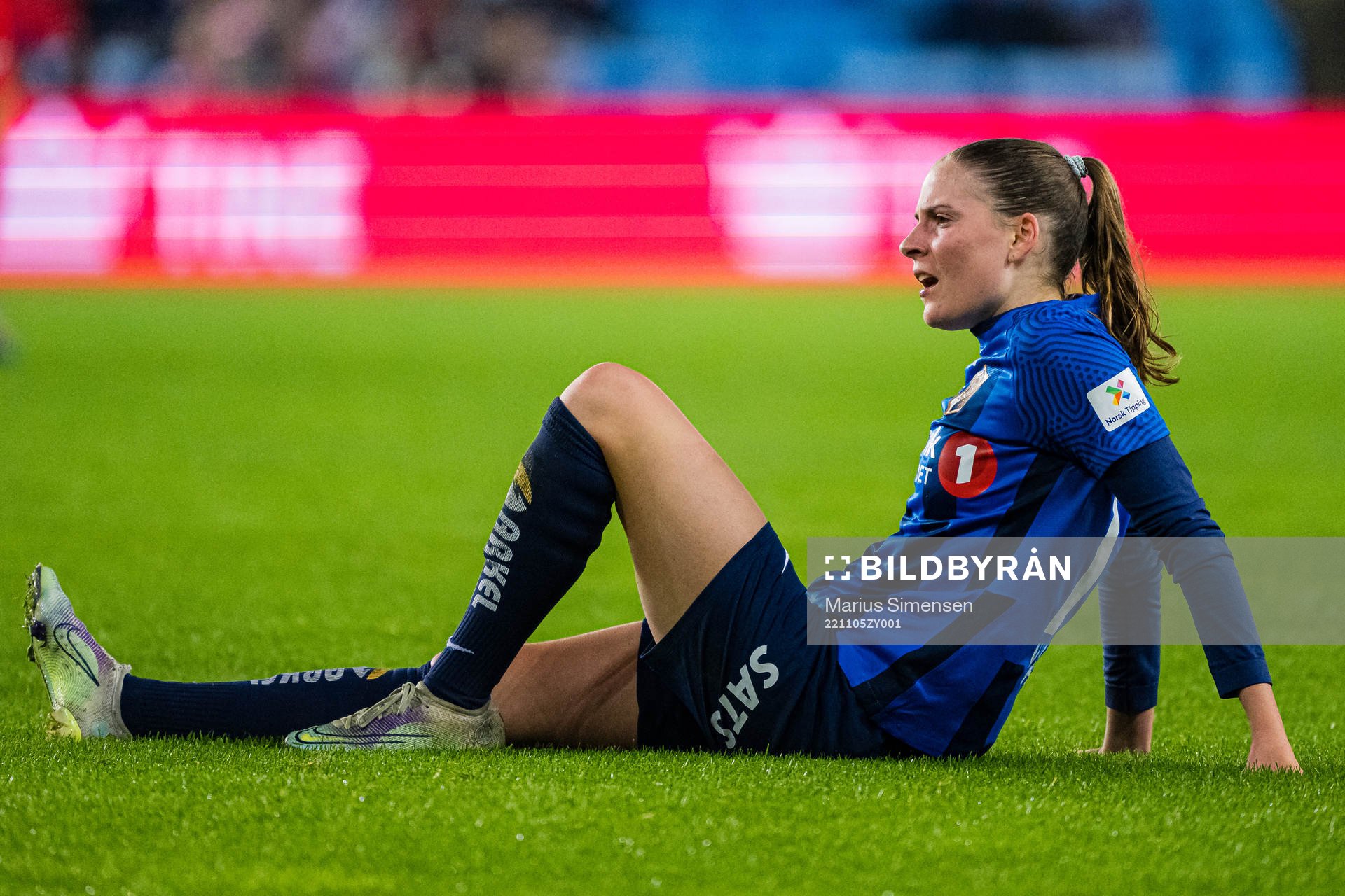 Smilla Vallotto of Stabæk during the women’s cup final match between Brann and Stabæk on November 5, 2022 in Oslo.