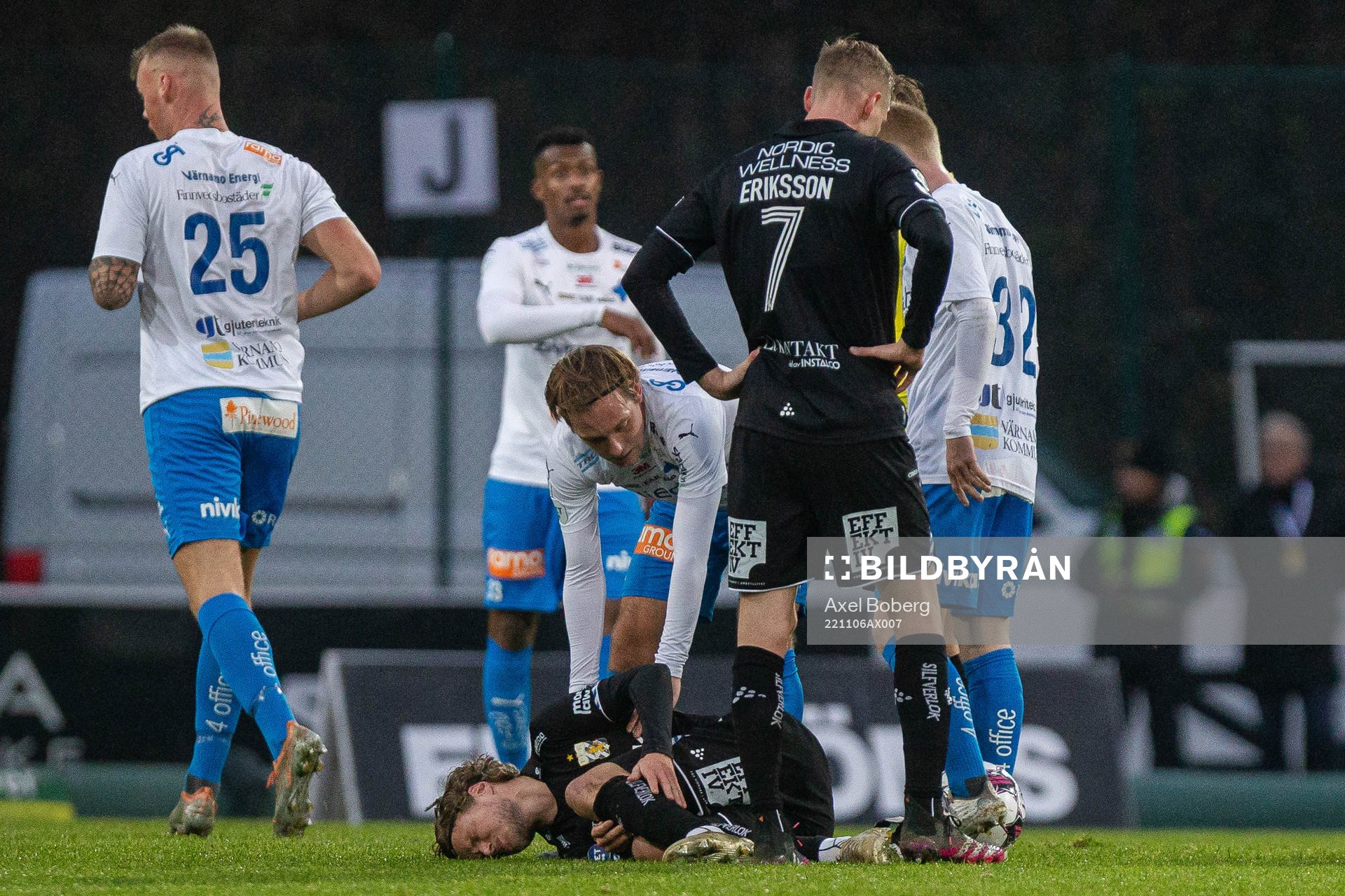 IFK Göteborgs Gustaf Norlin har ont