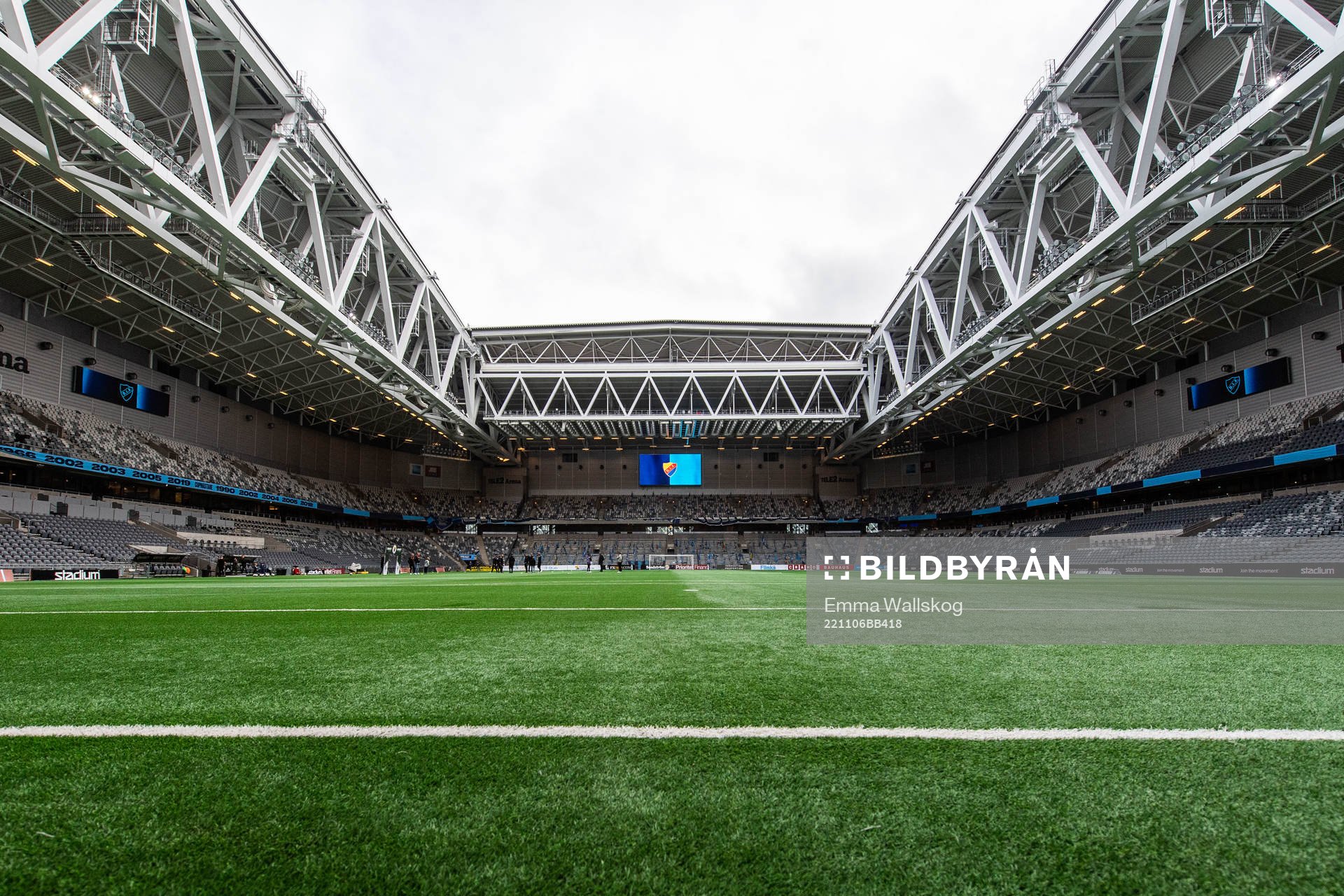 Interiör vy över Tele2 Arena
