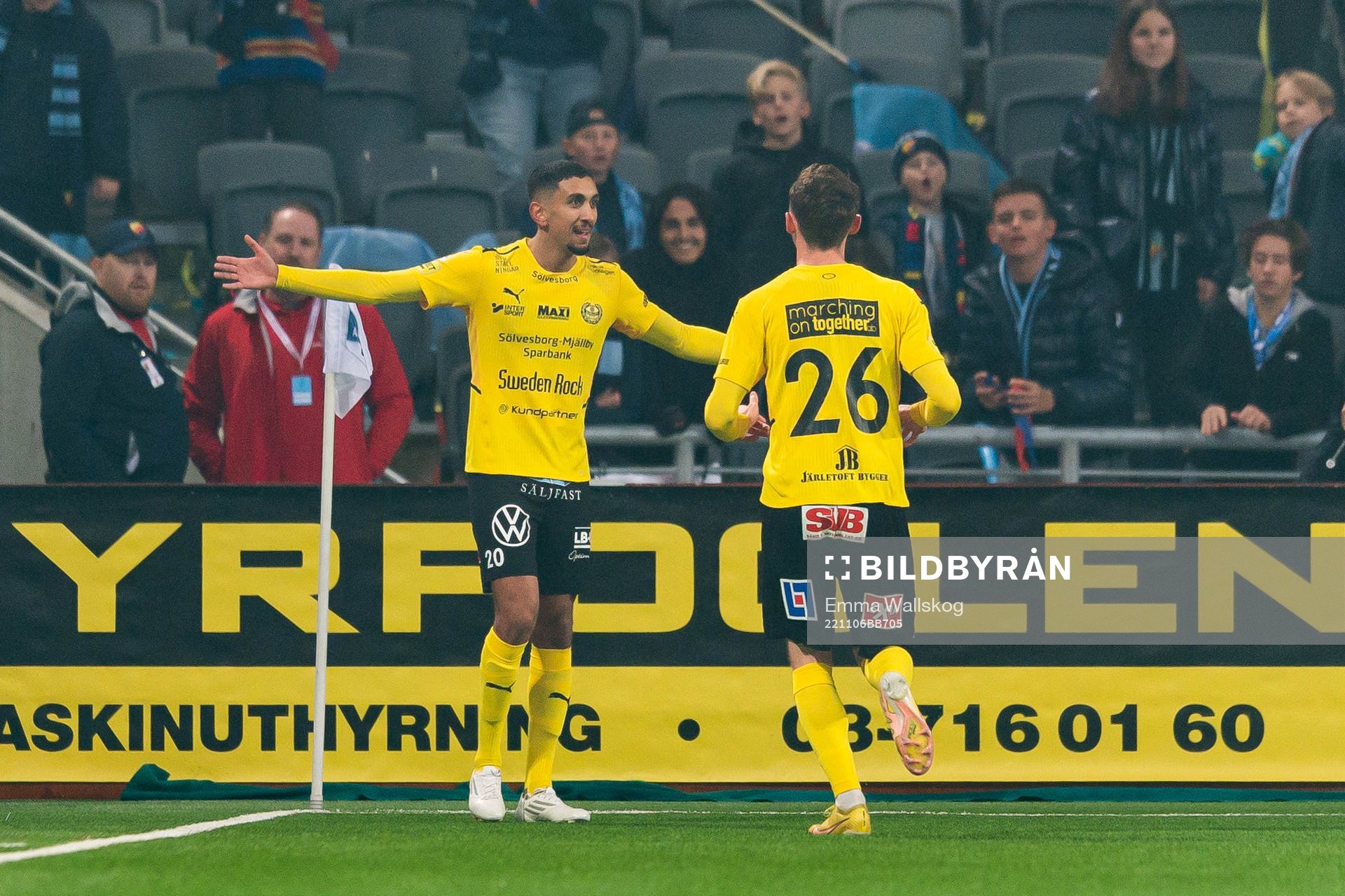 Mjällbys Amir Al-Ammari jublar