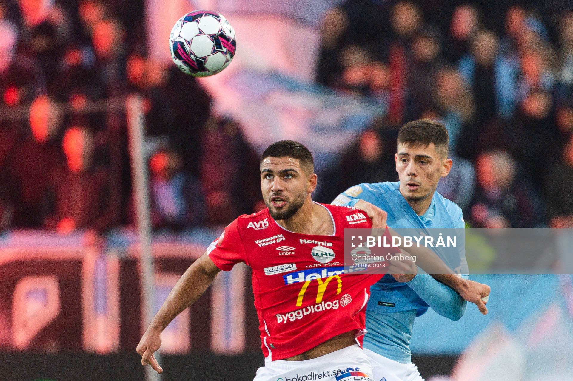 Degerfors Omar Faraj och Malmö FFs Dennis Hadzikadunic