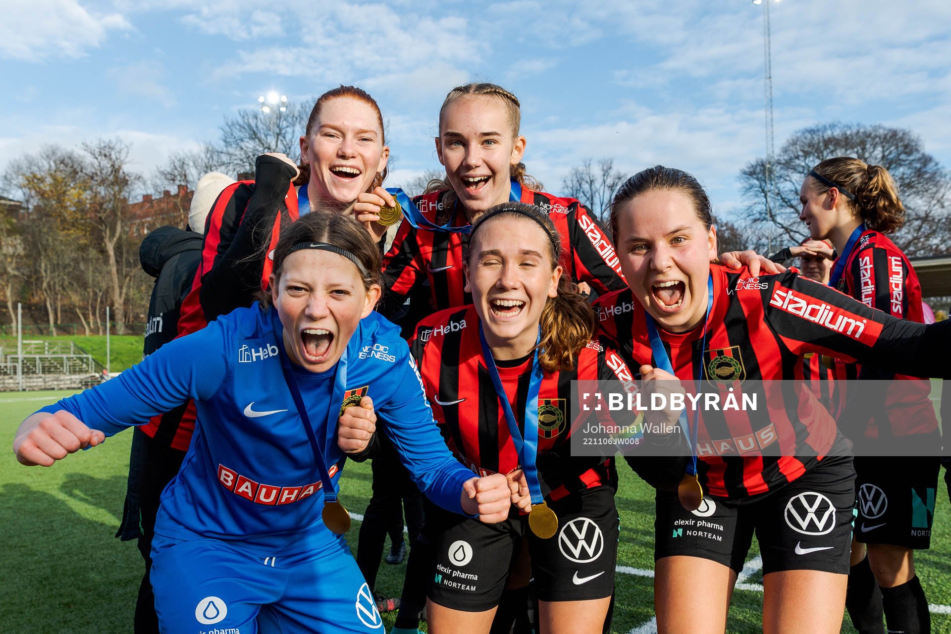 Brommapojkarnas spelare jublar