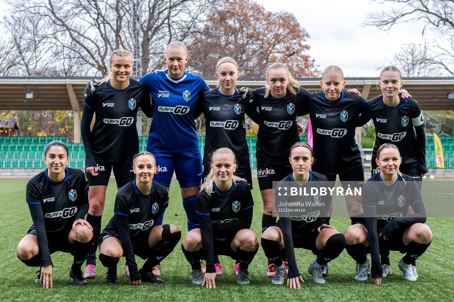 Växjös startelva ställer upp för en lagbild