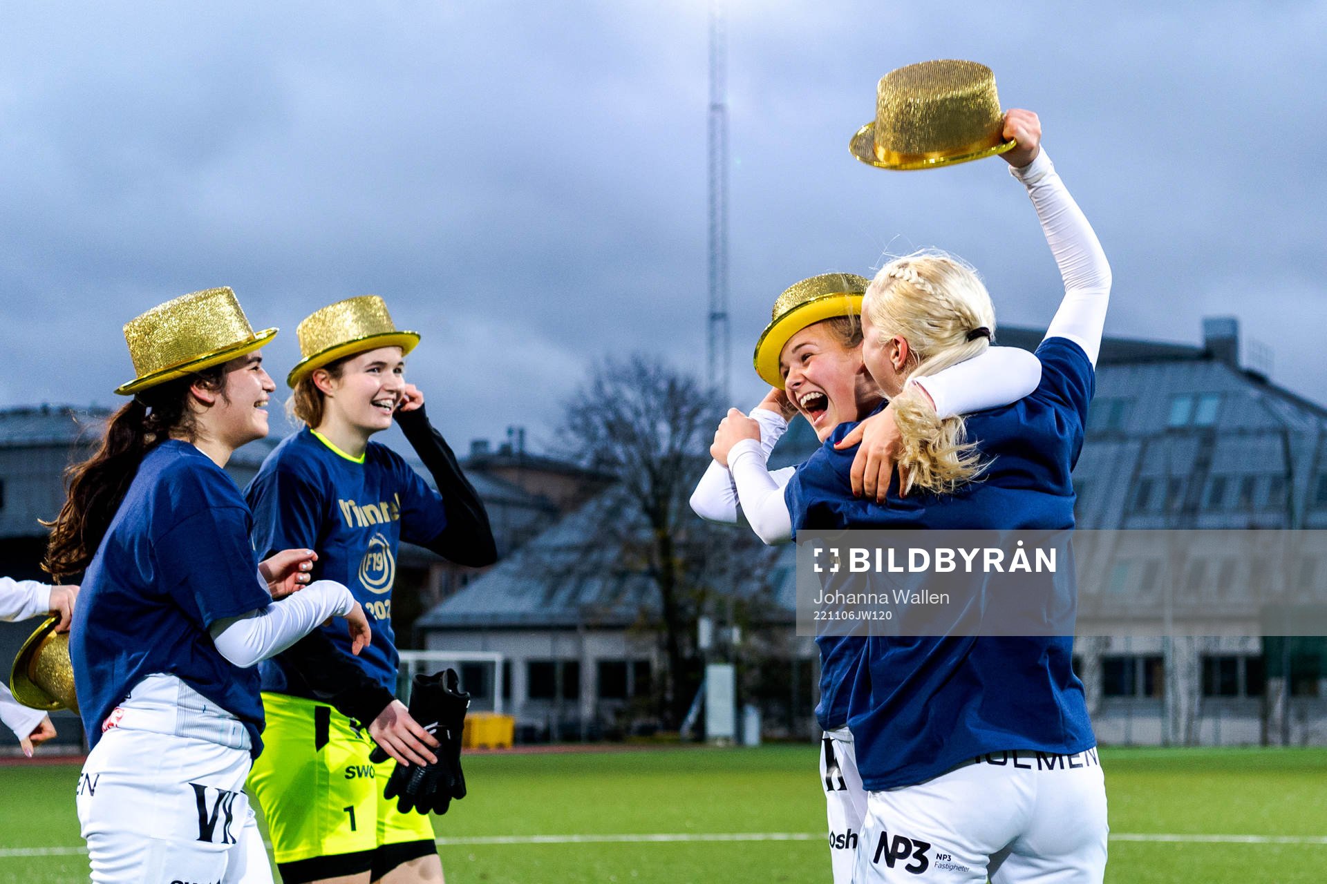 Umeås spelare jublar