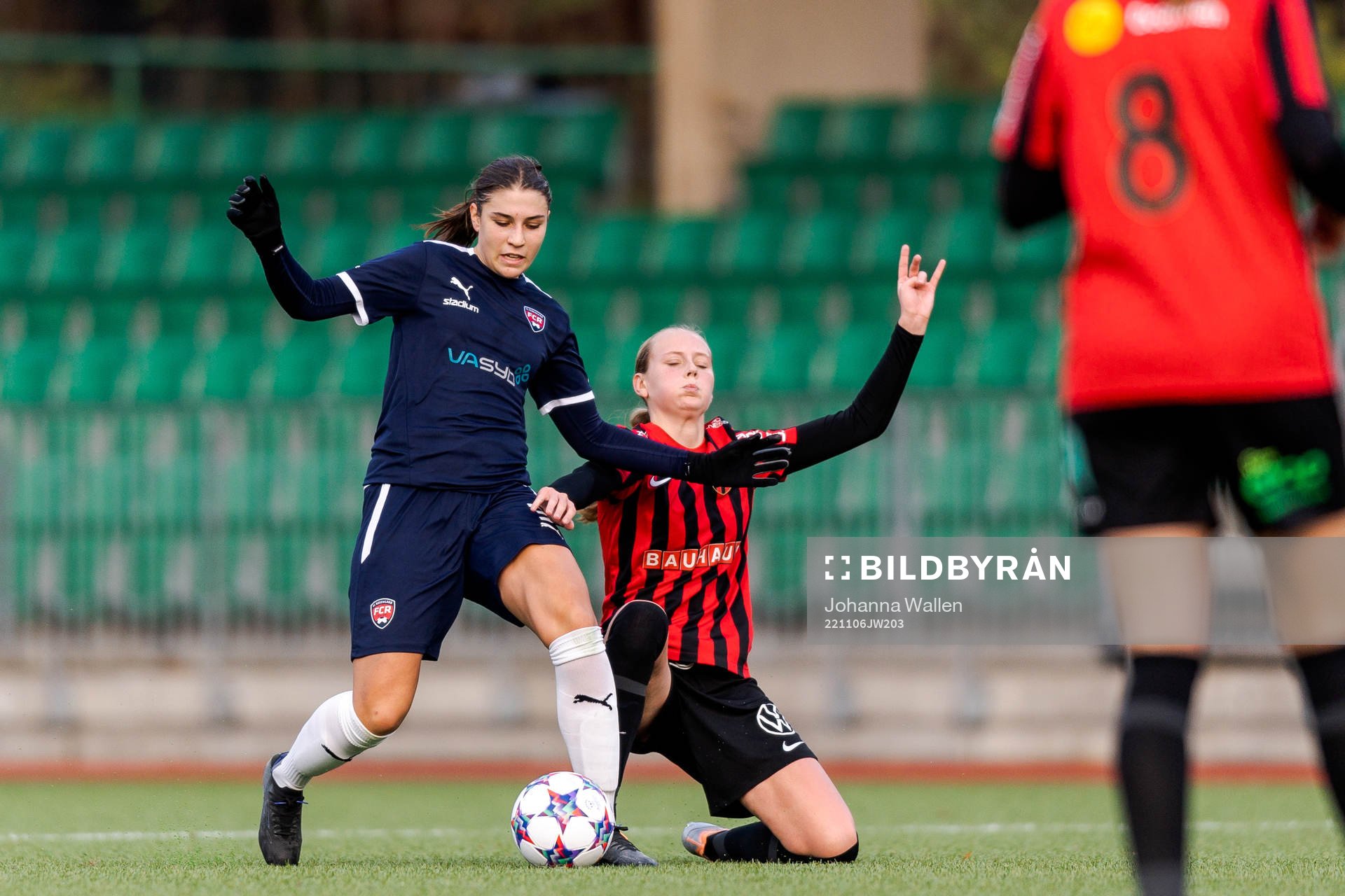 FC Rosengårds Vera Ivarsson och Brommapojkarnas Line