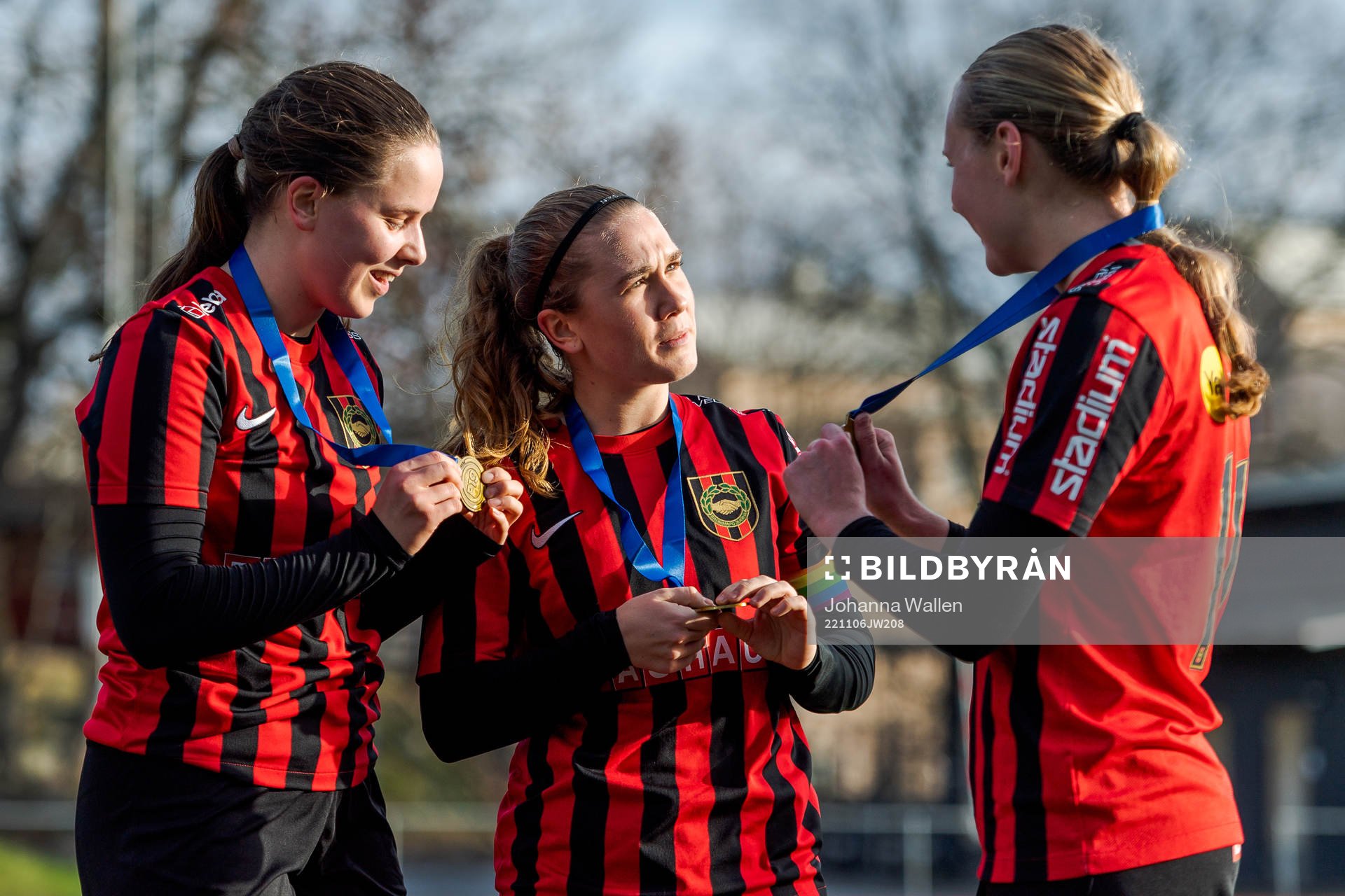 Brommapojkarnas Ebba Melin, Ebba Hjalmarsson och Line