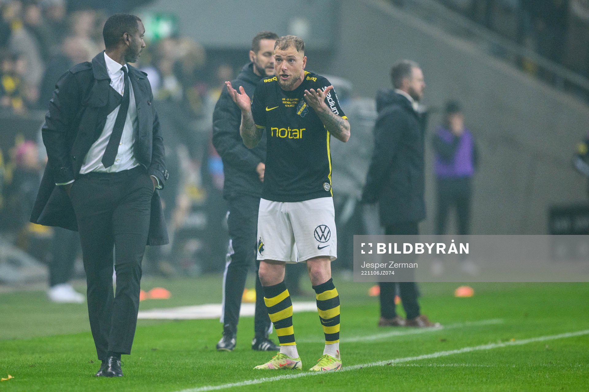 AIKs tränare Henok Goitom och John Guidetti