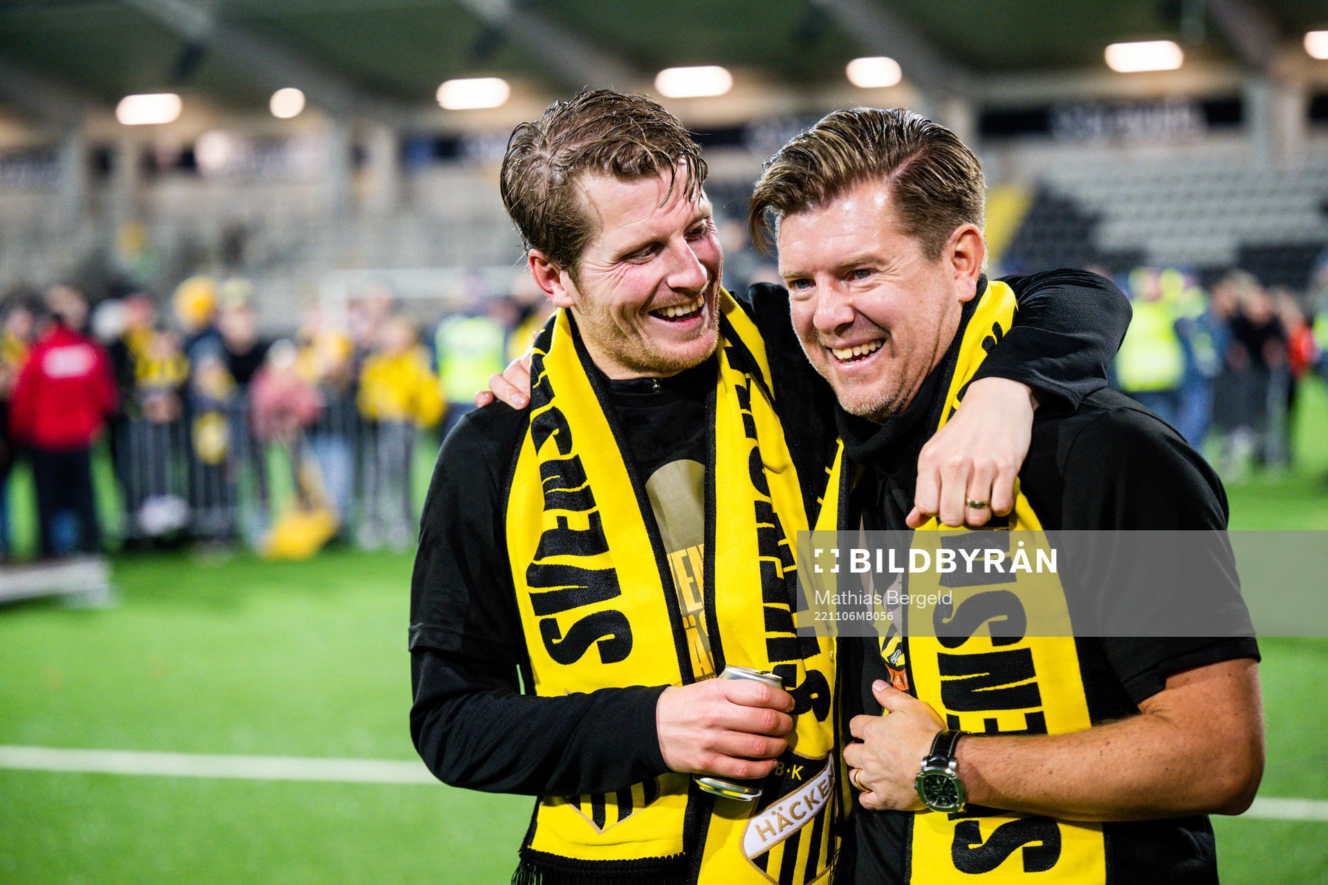 Häckens Erik Friberg och assisterande tränare Jesper