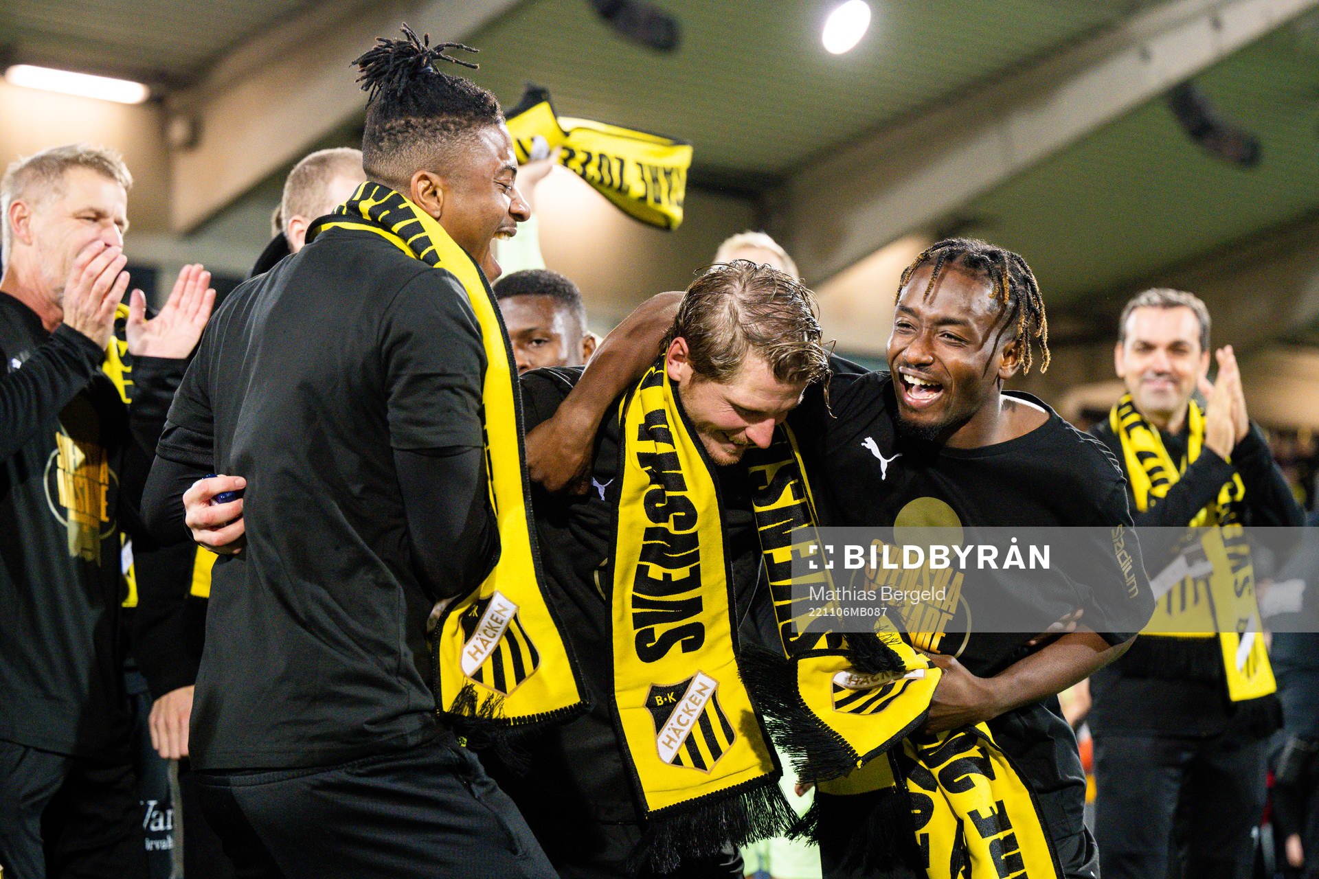 Häckens Franklin Degaulle Tebo Uchenna, Erik Friberg och