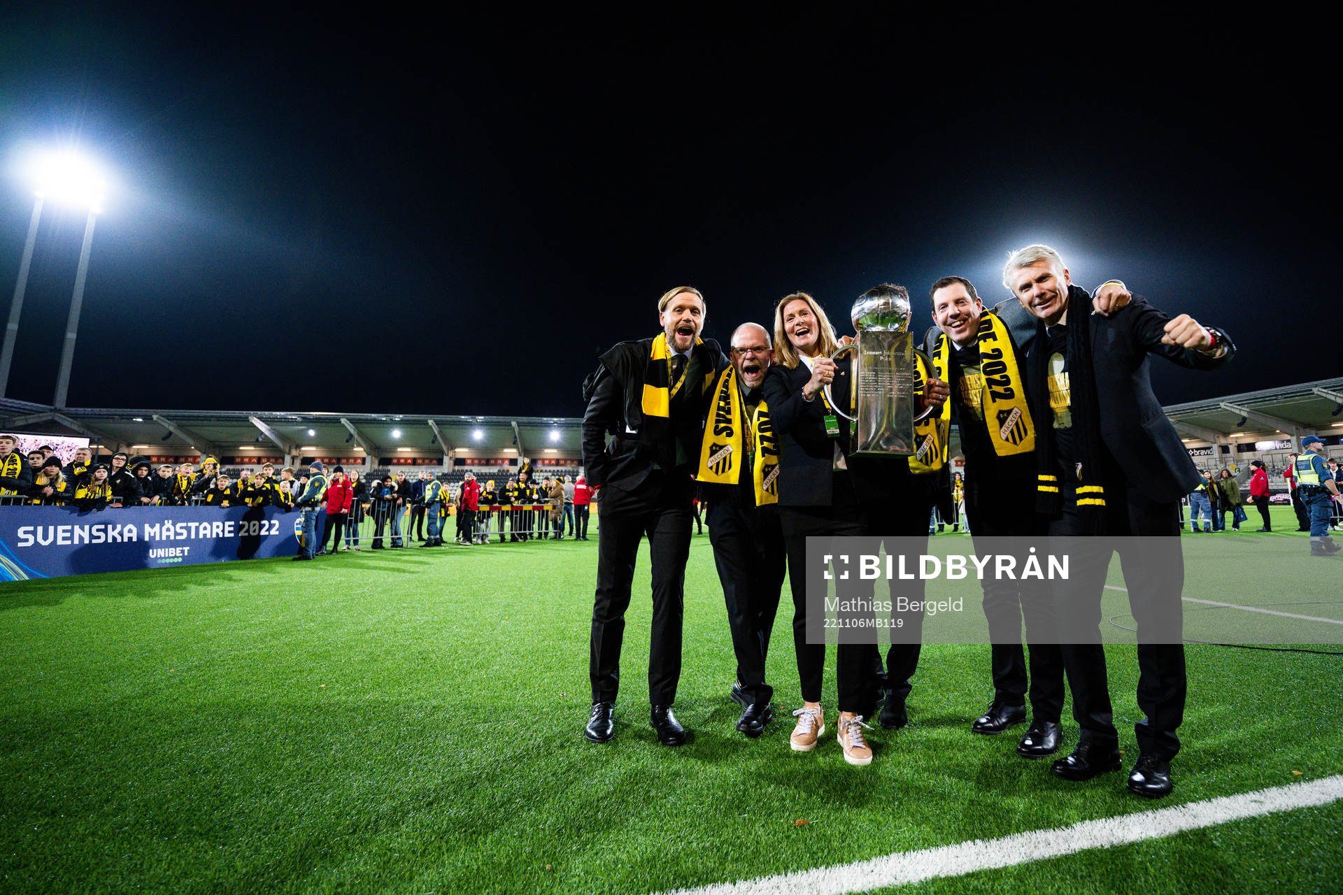 Häckens klubbchef Marcus Jodin, ordförande Anders