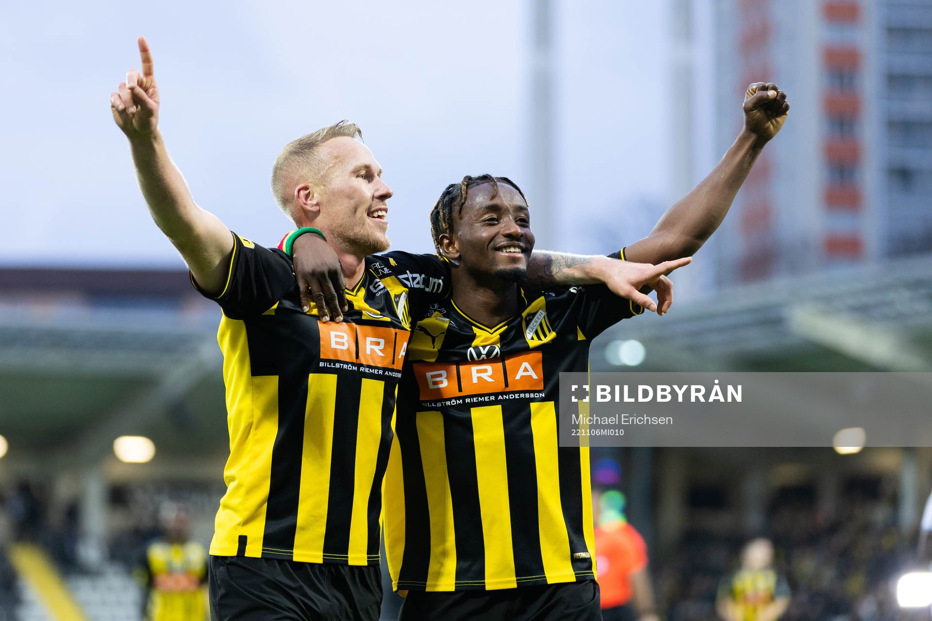 Häckens Mikkel Rygaard Jensen jublar