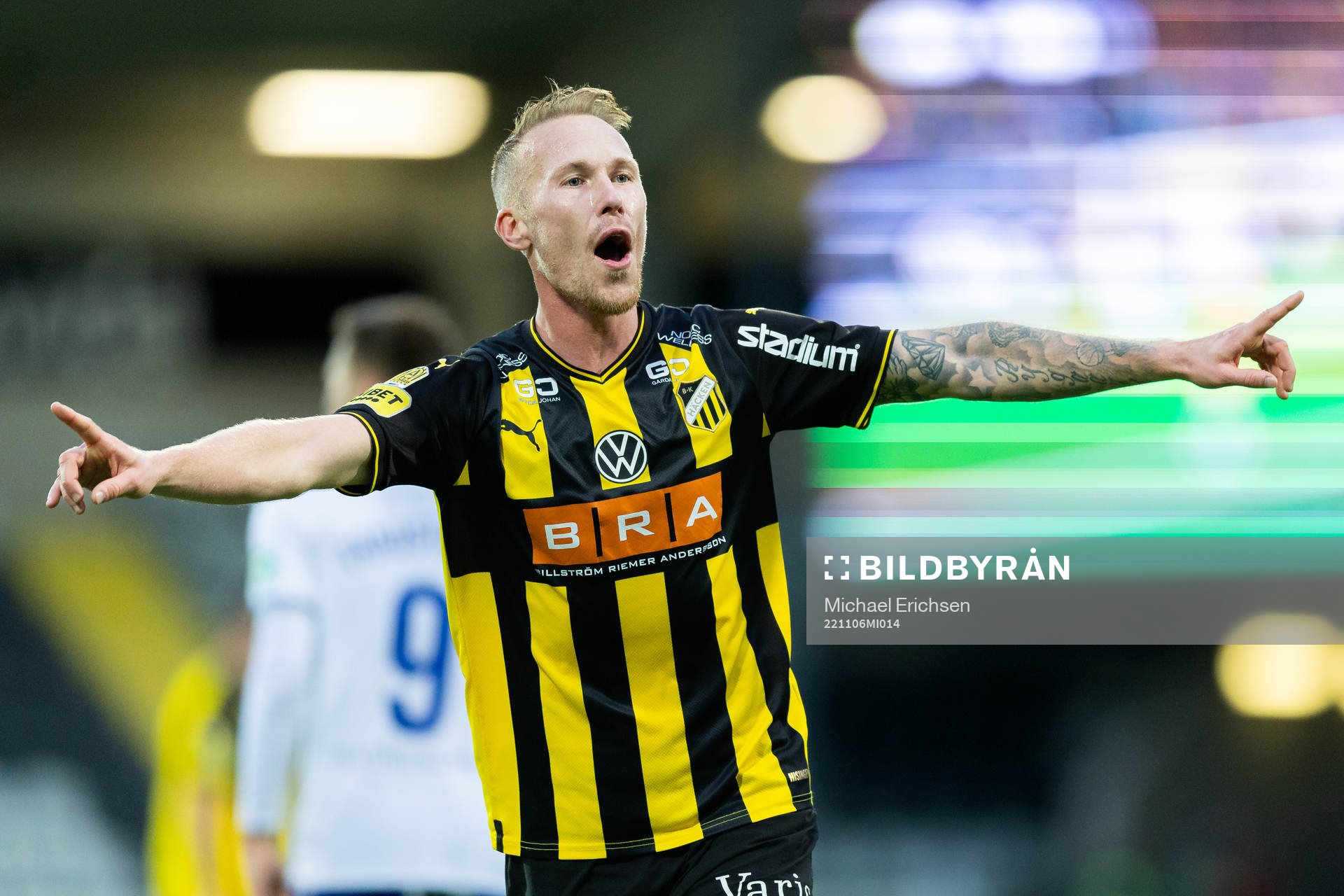 Häckens Mikkel Rygaard Jensen jublar