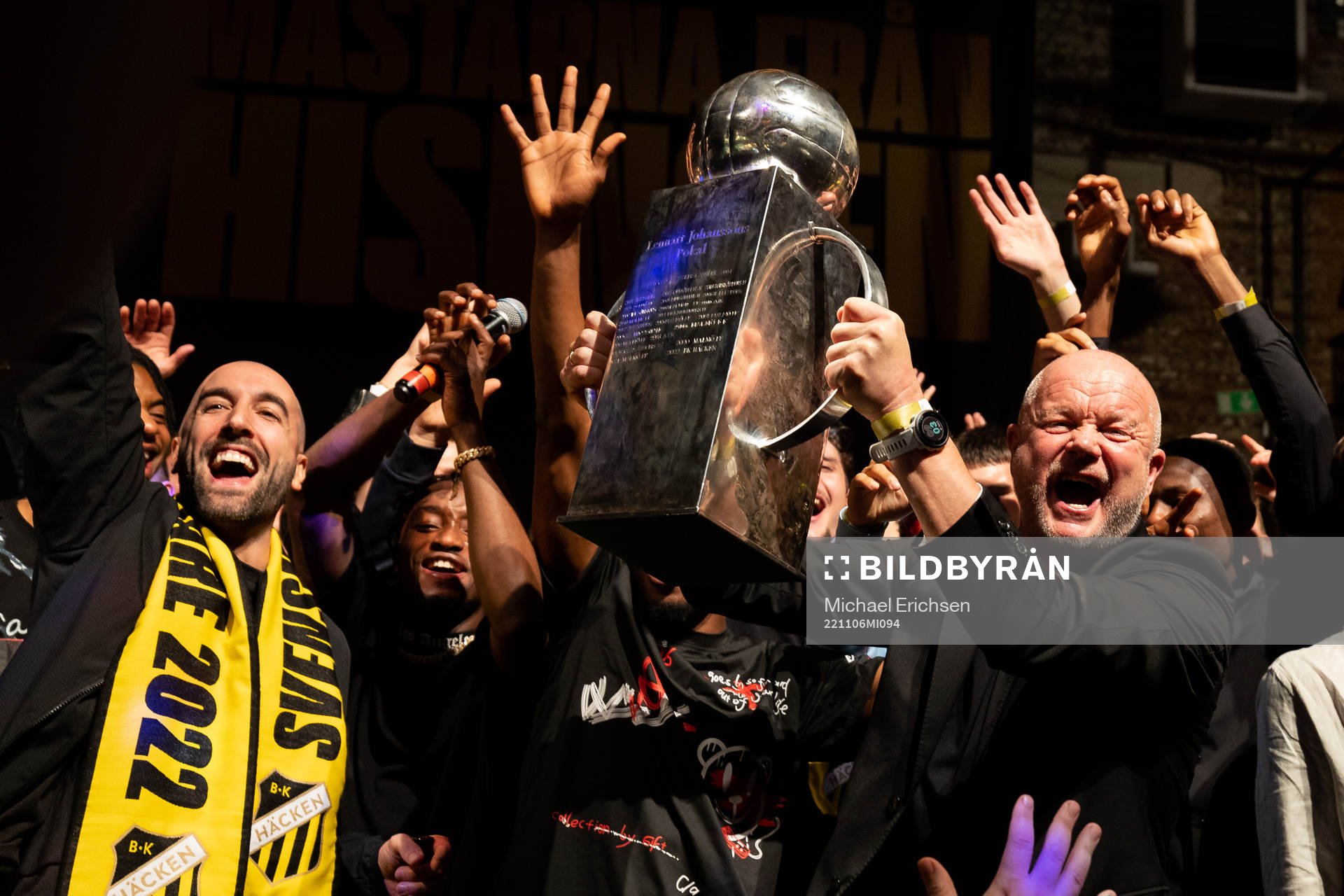 Häckens assisterande tränare Martin Foyston och  tränare