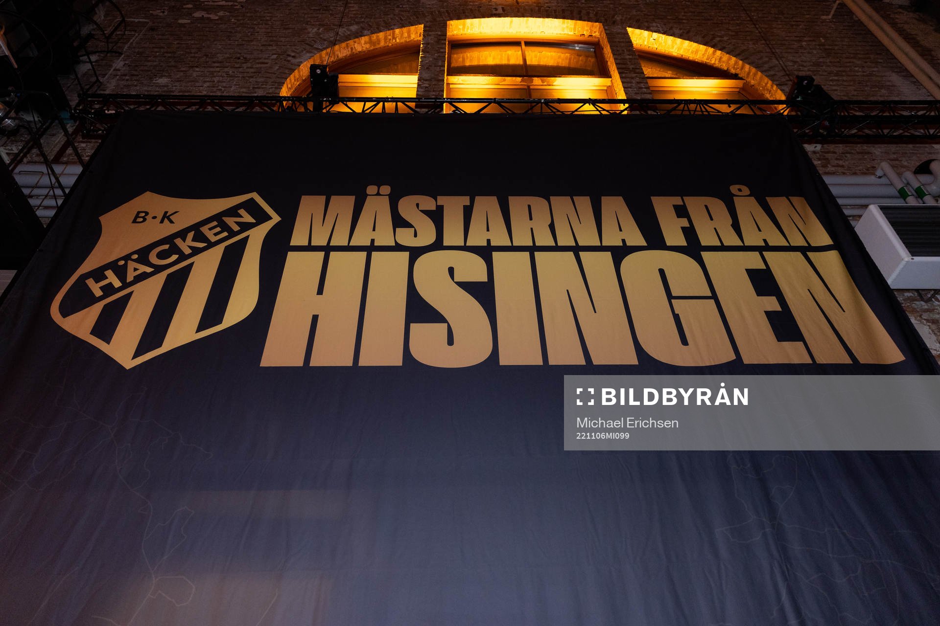 En stor vepa under guldbanketten efter vinsten i Allsvenskan i fotboll den 6 november 2022 i Göteborg. 