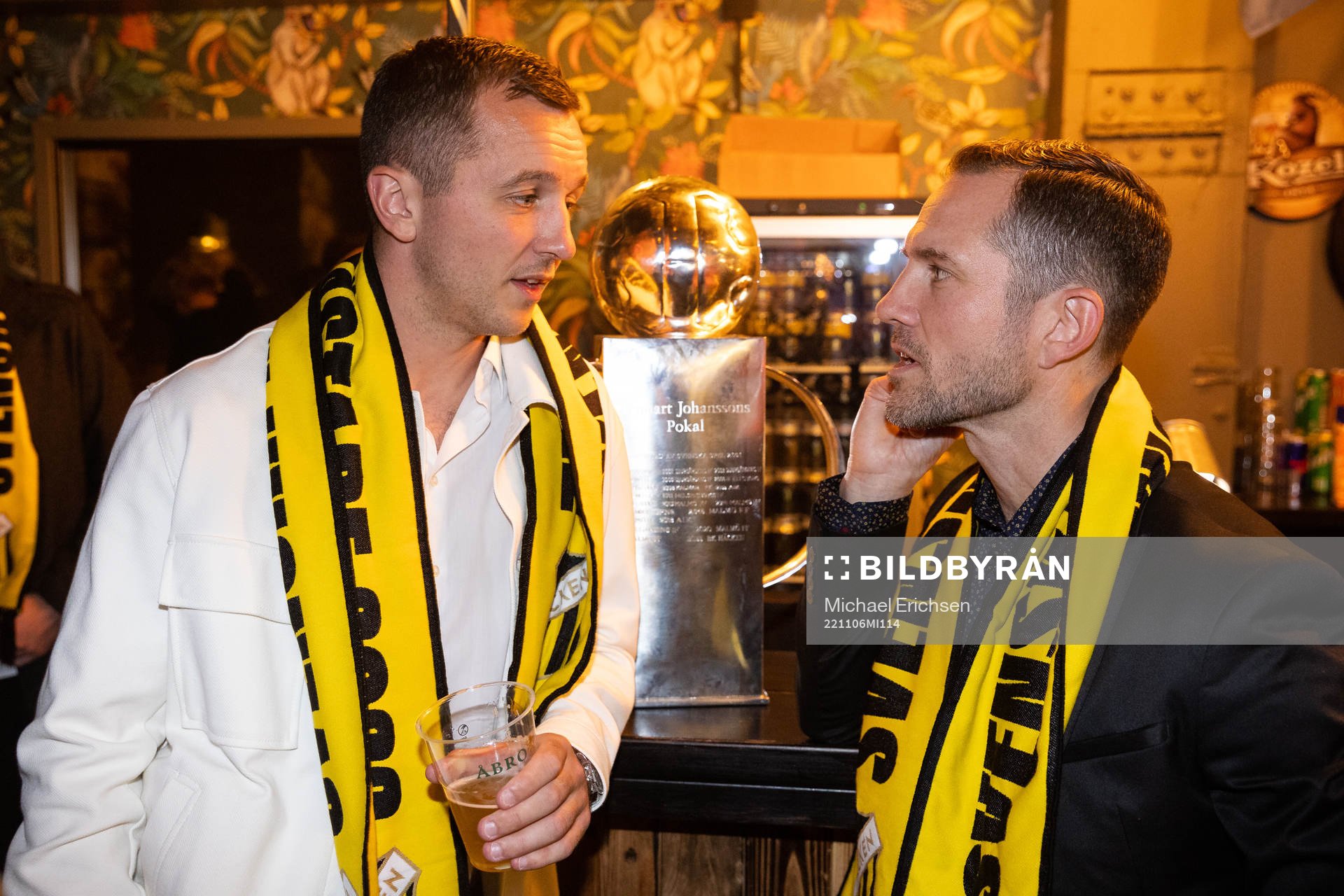 Häckens Even Hovland och sportchef Martin Ericsson
