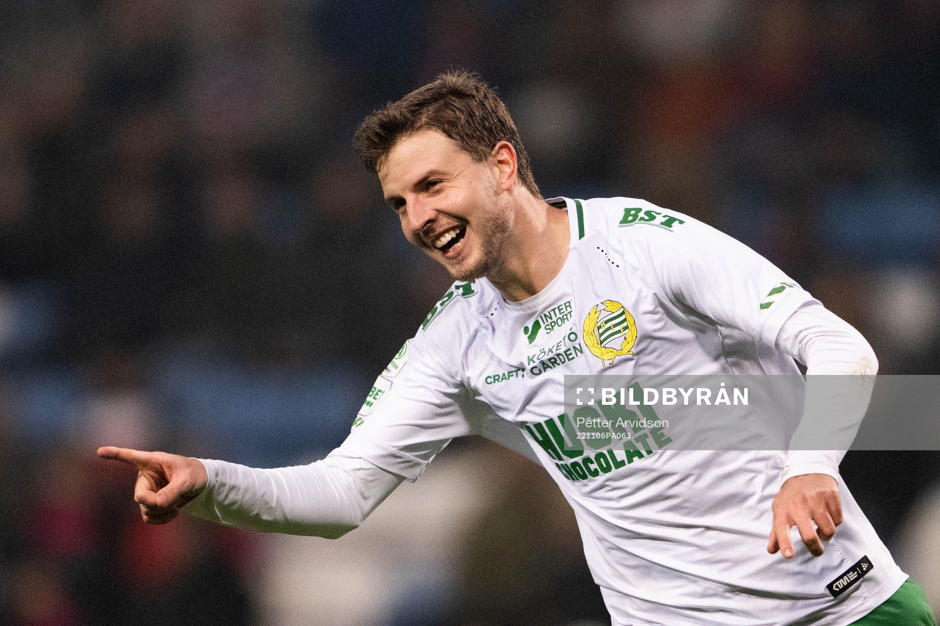 Hammarbys Joel Nilsson jublar