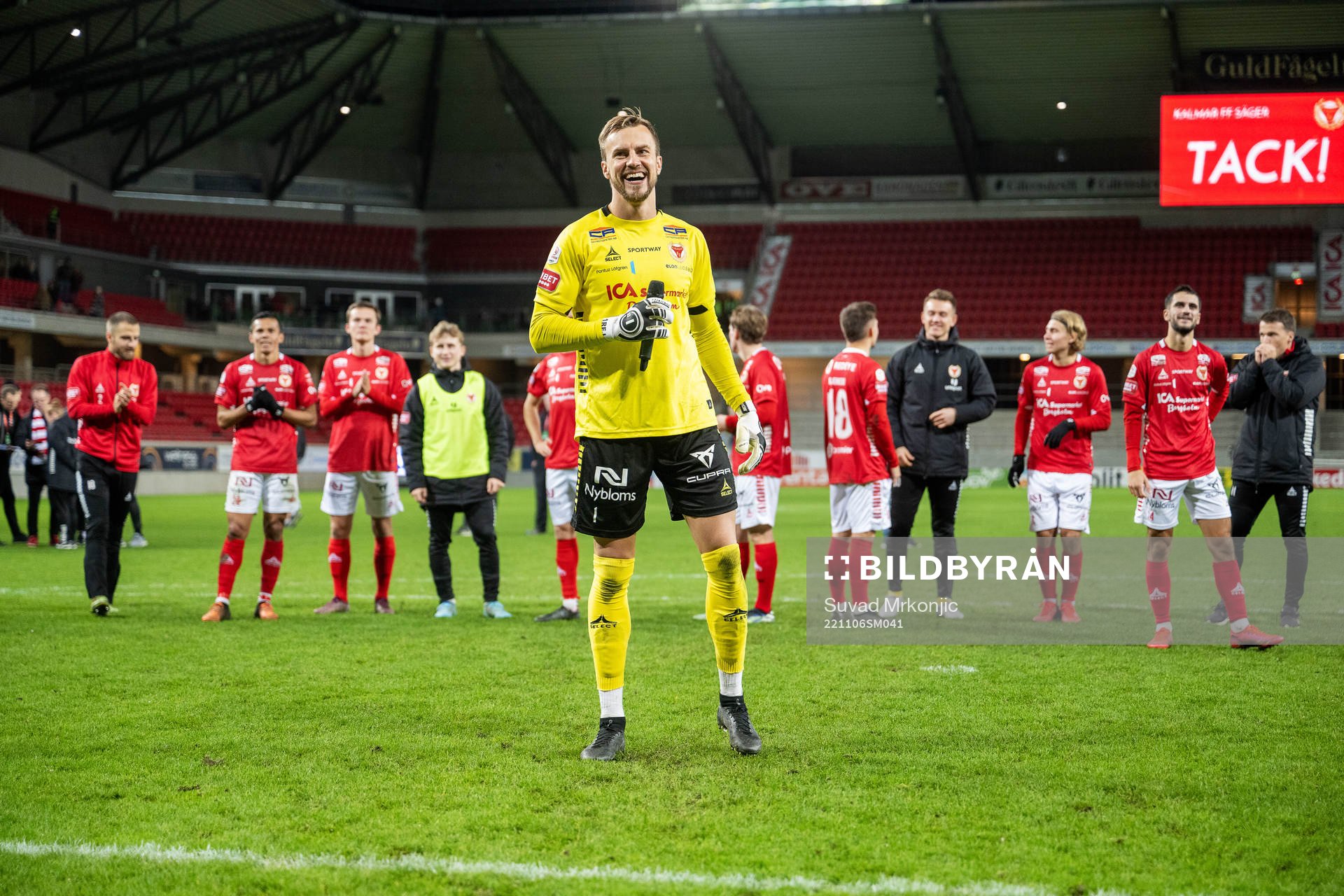 Kalmars målvakt Ricardo Friedrich jublar