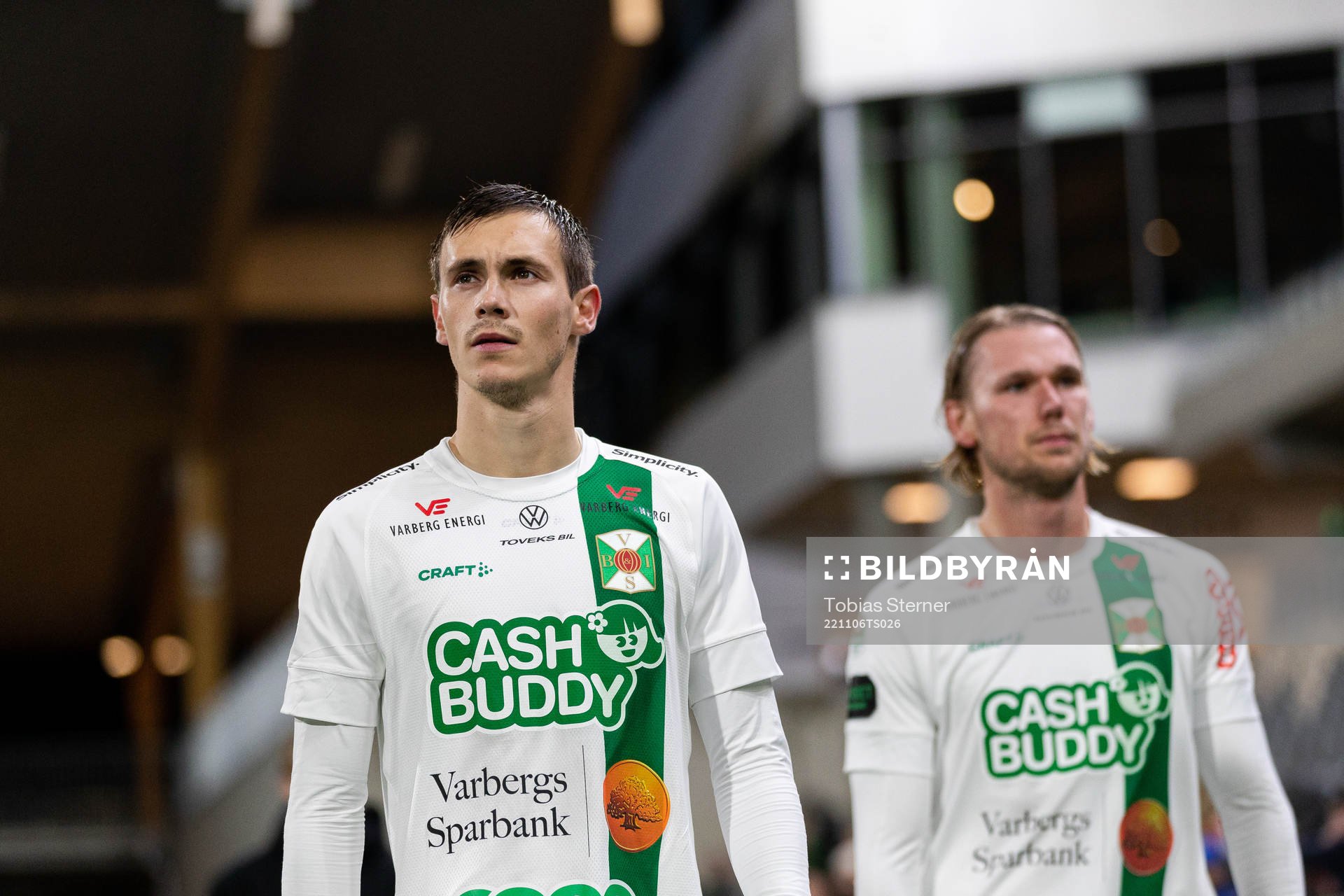 Varbergs Tobias Carlsson och Hampus Zackrisson deppar