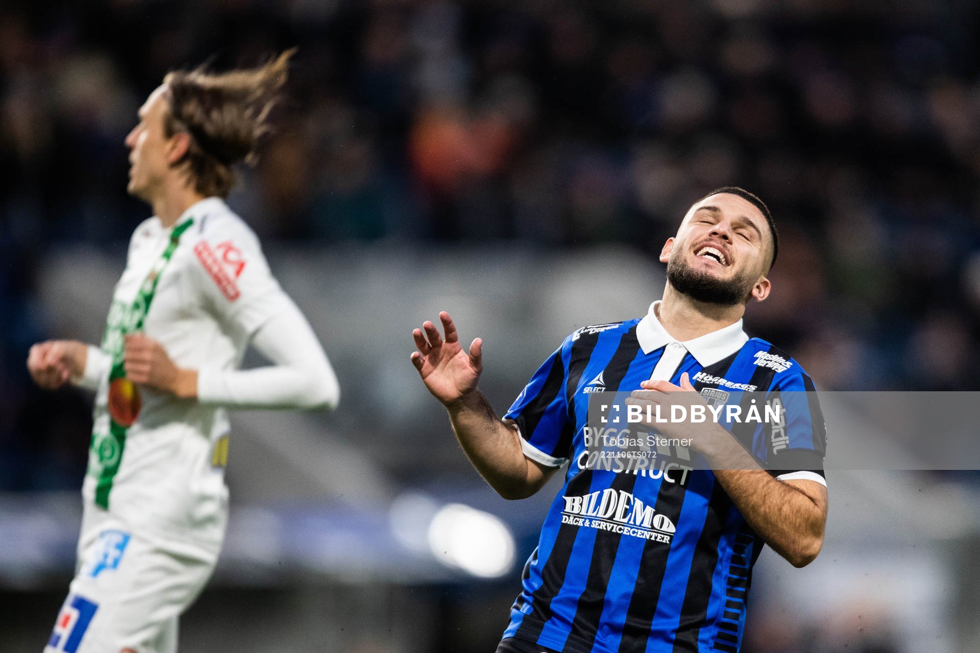 Sirius Edi Sylisufaj deppar fotbollsmatchen i Allsvenskan