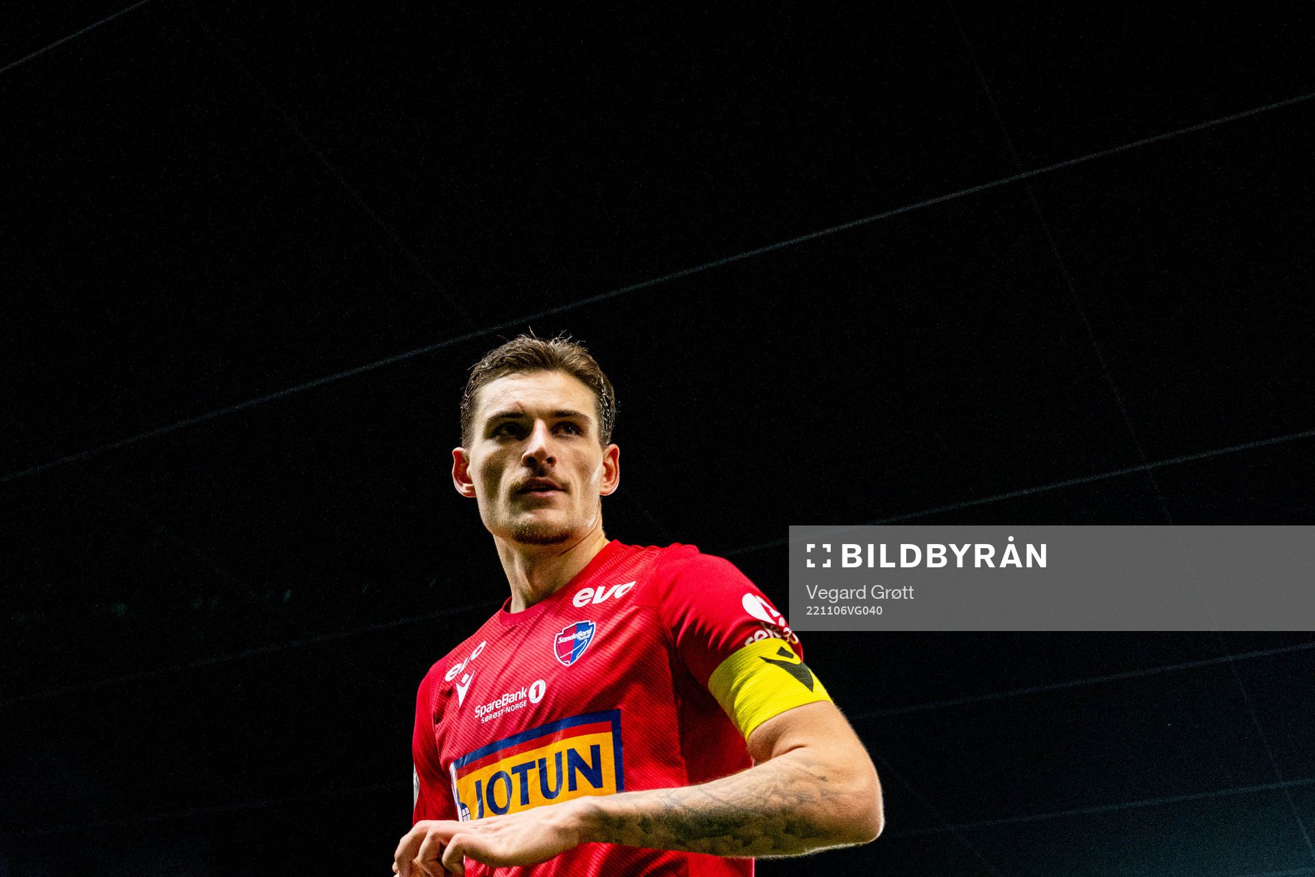 William Albin Kurtovic of Sandefjord after the Eliteserien football match between Molde and Sandefjord on November 6, 2022 in Molde. 