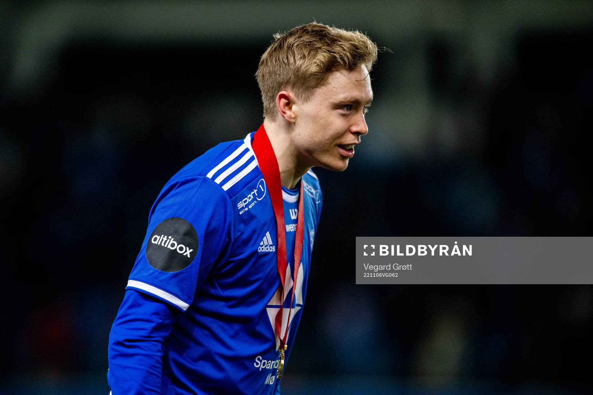 Ola Brynhildsen of Molde celebrates winning the league