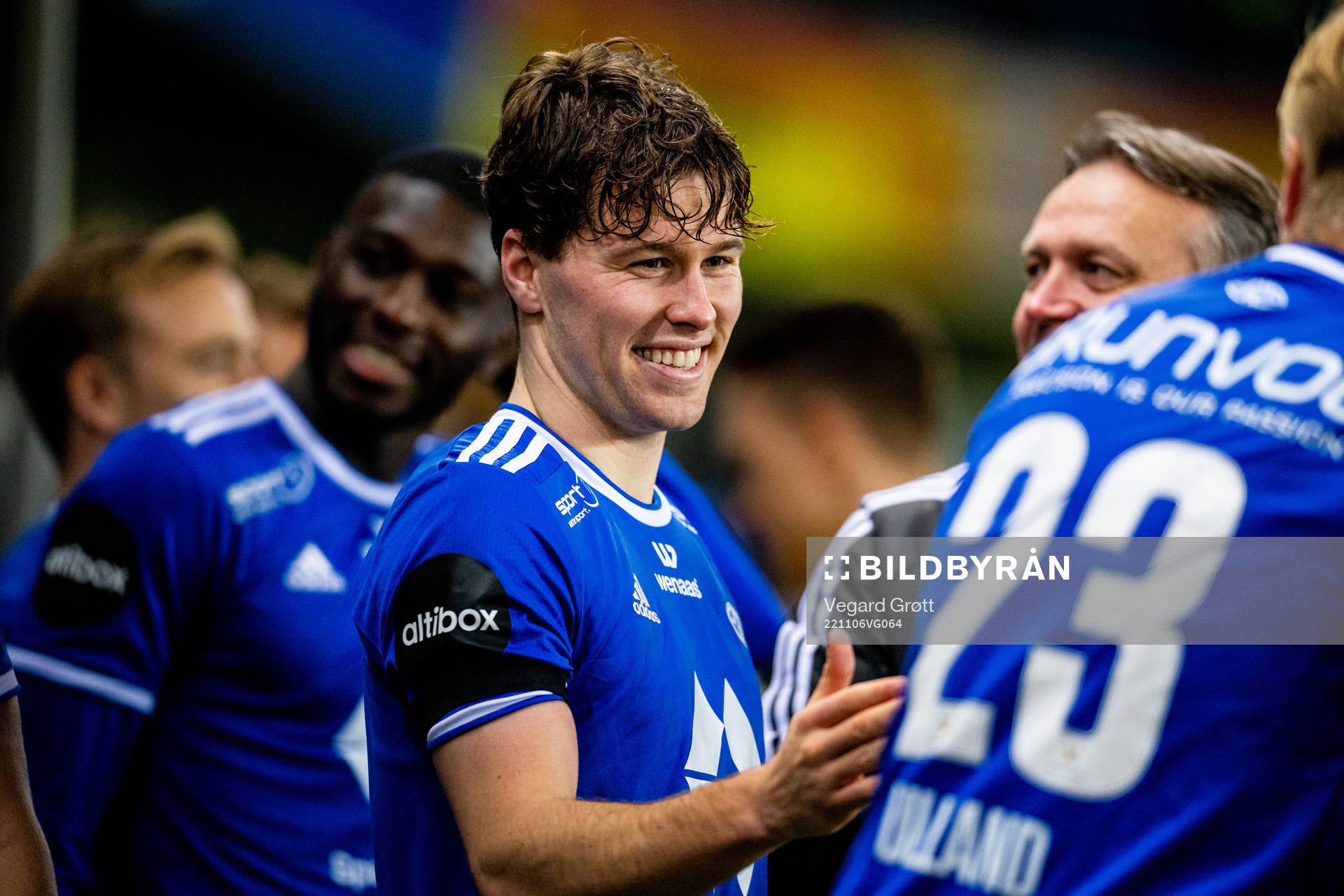 Emil Varhaugvik Breivik of Molde celebrates winning the
