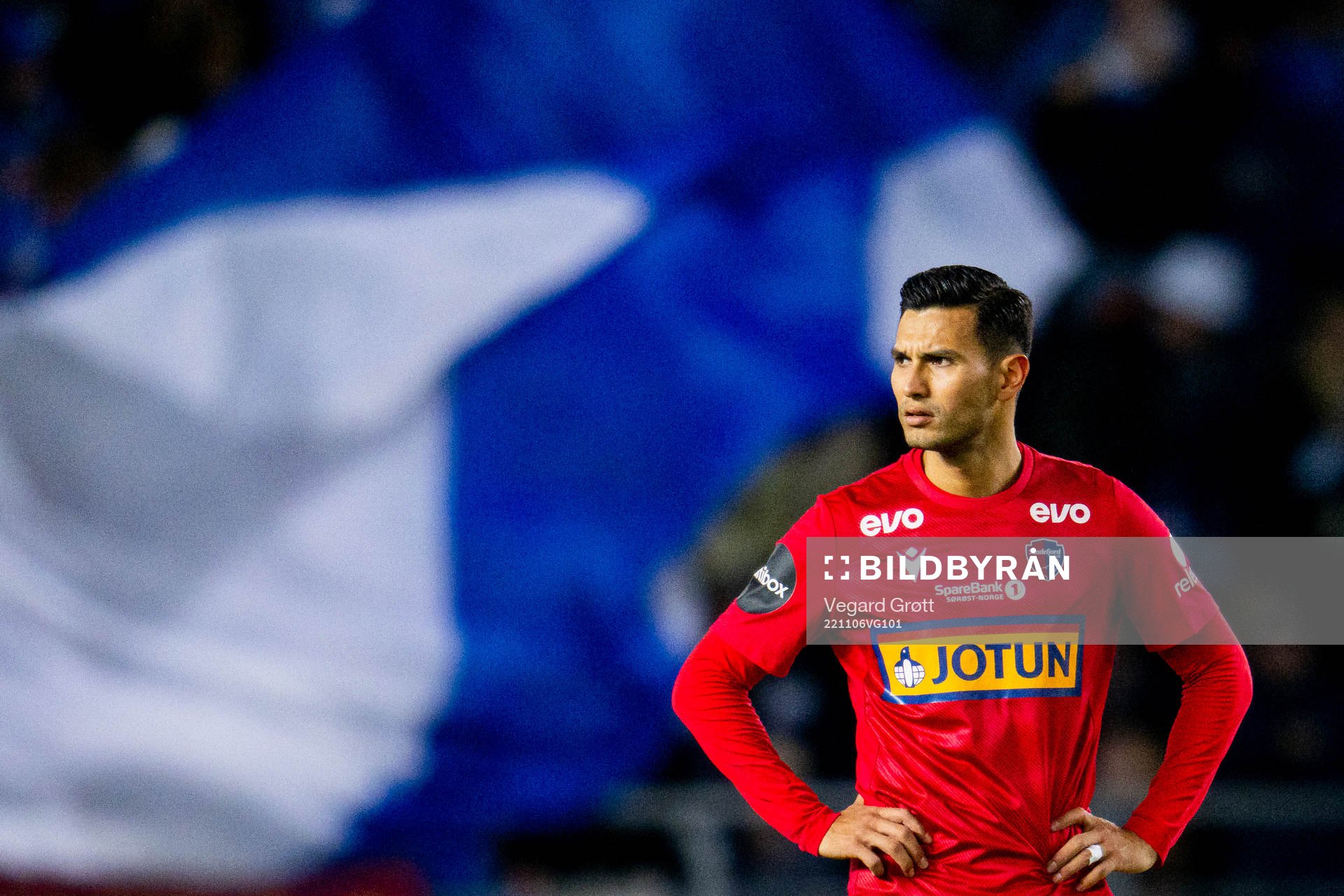 Deyver Antonio Vega Alvarez of Sandefjord looks dejected