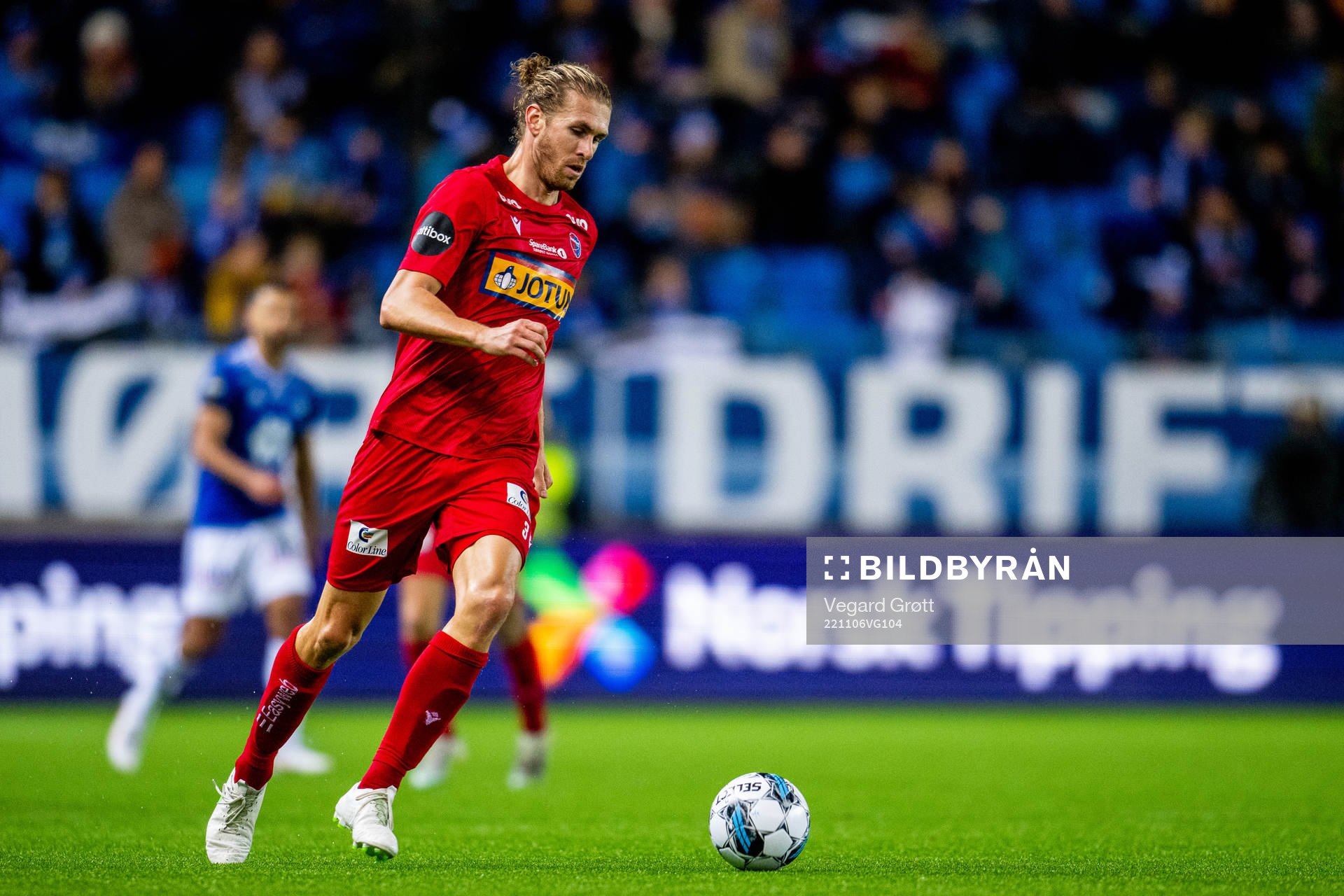 Quint Arie Jansen of Sandefjord during the Eliteserien football match between Molde and Sandefjord on November 6, 2022 in Molde. 