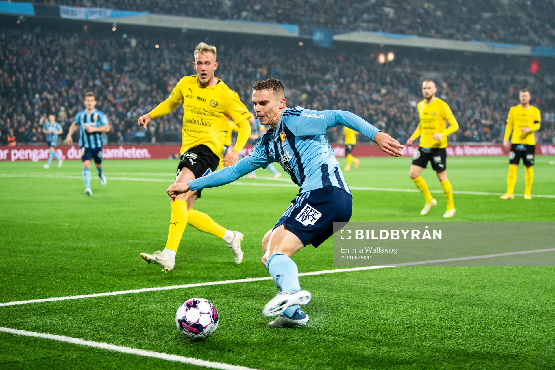 Mjällbys Herman Johansson och Djurgårdens Elias Andersson