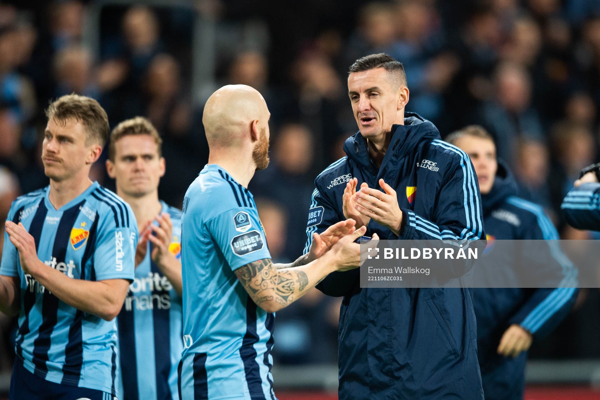 Djurgårdens Magnus Eriksson och Haris Radetinac
